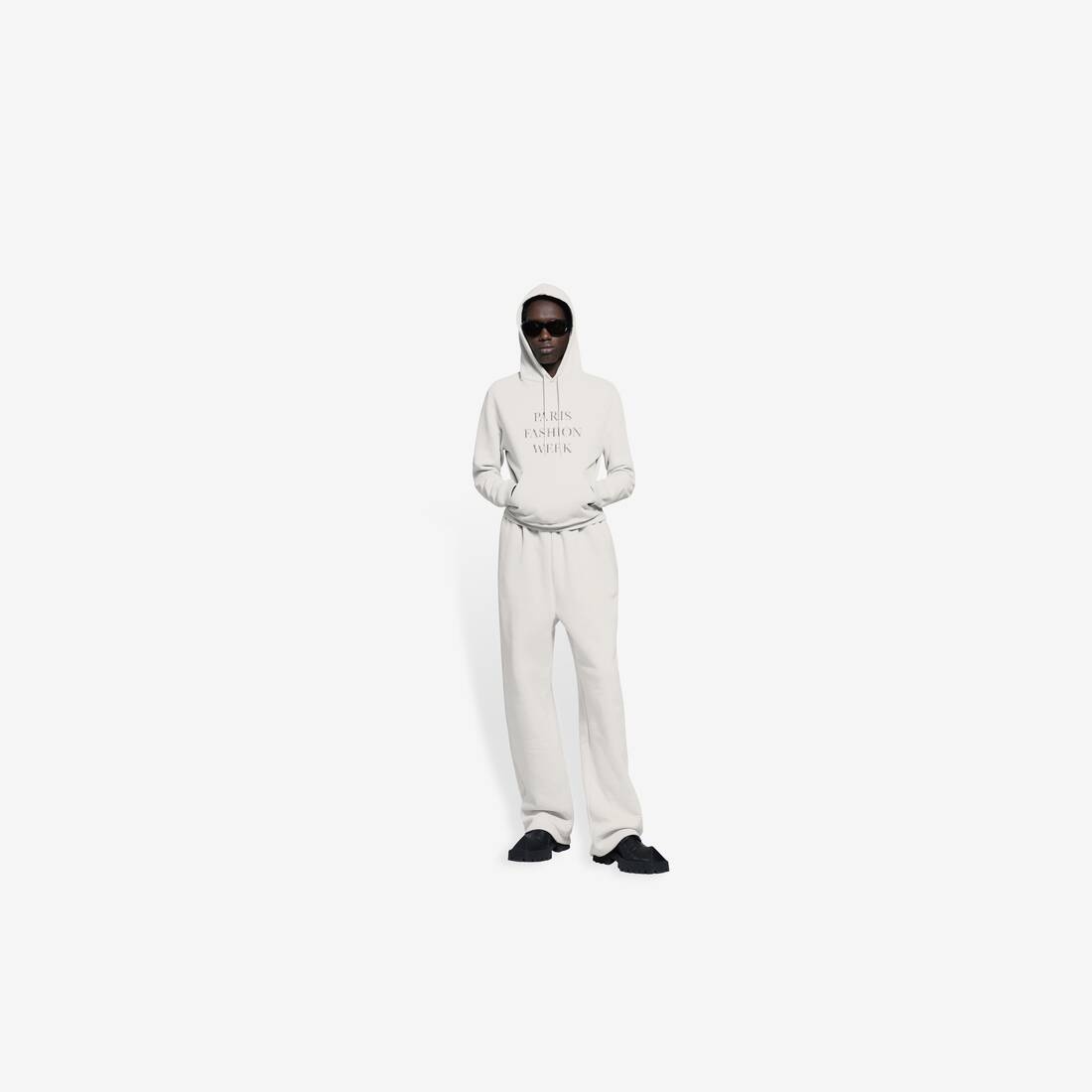 Women's Baggy Sweatpants in Cement Grey - 3
