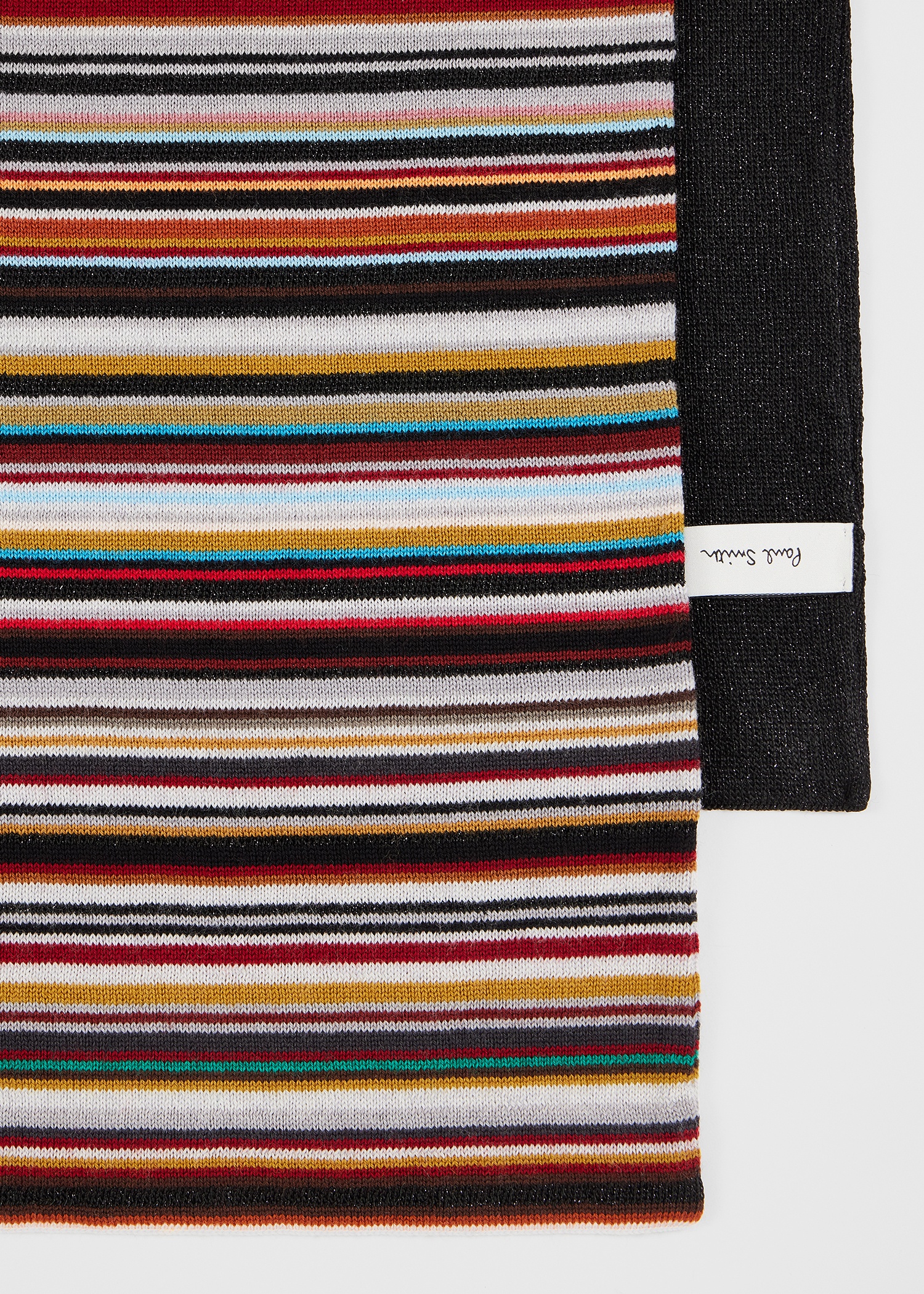 Women's 'Signature Stripe' Glitter Wool-Blend Scarf - 2