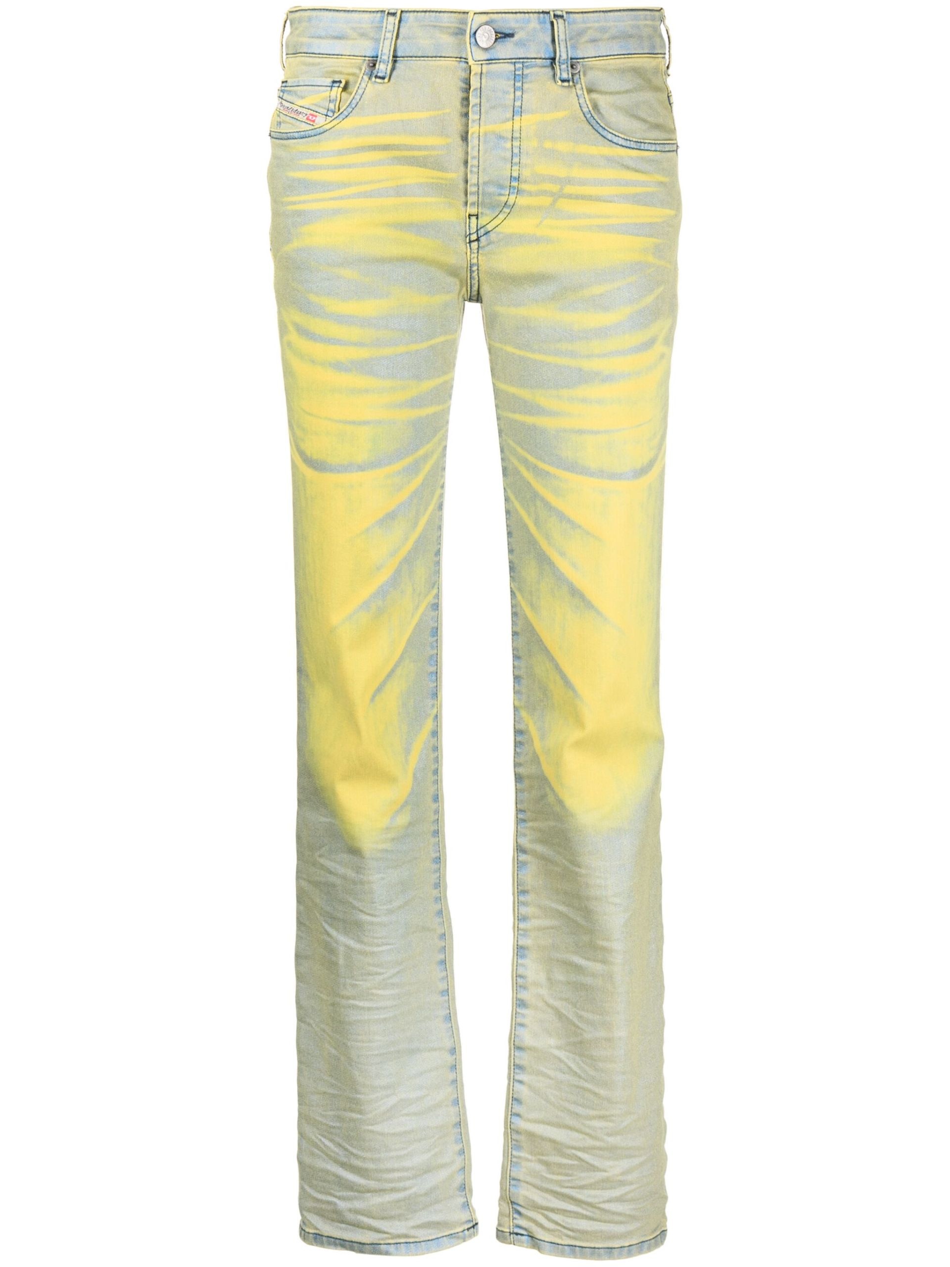 Yellow 1989 D-Mine Straight Leg Jeans - 1