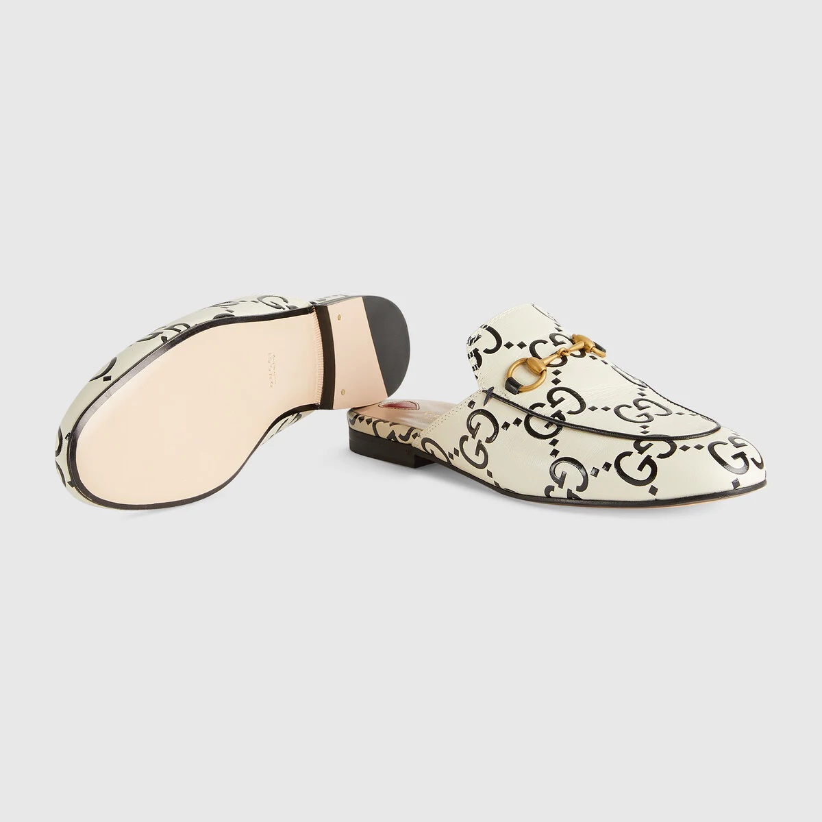 Princetown GG leather slipper - 5