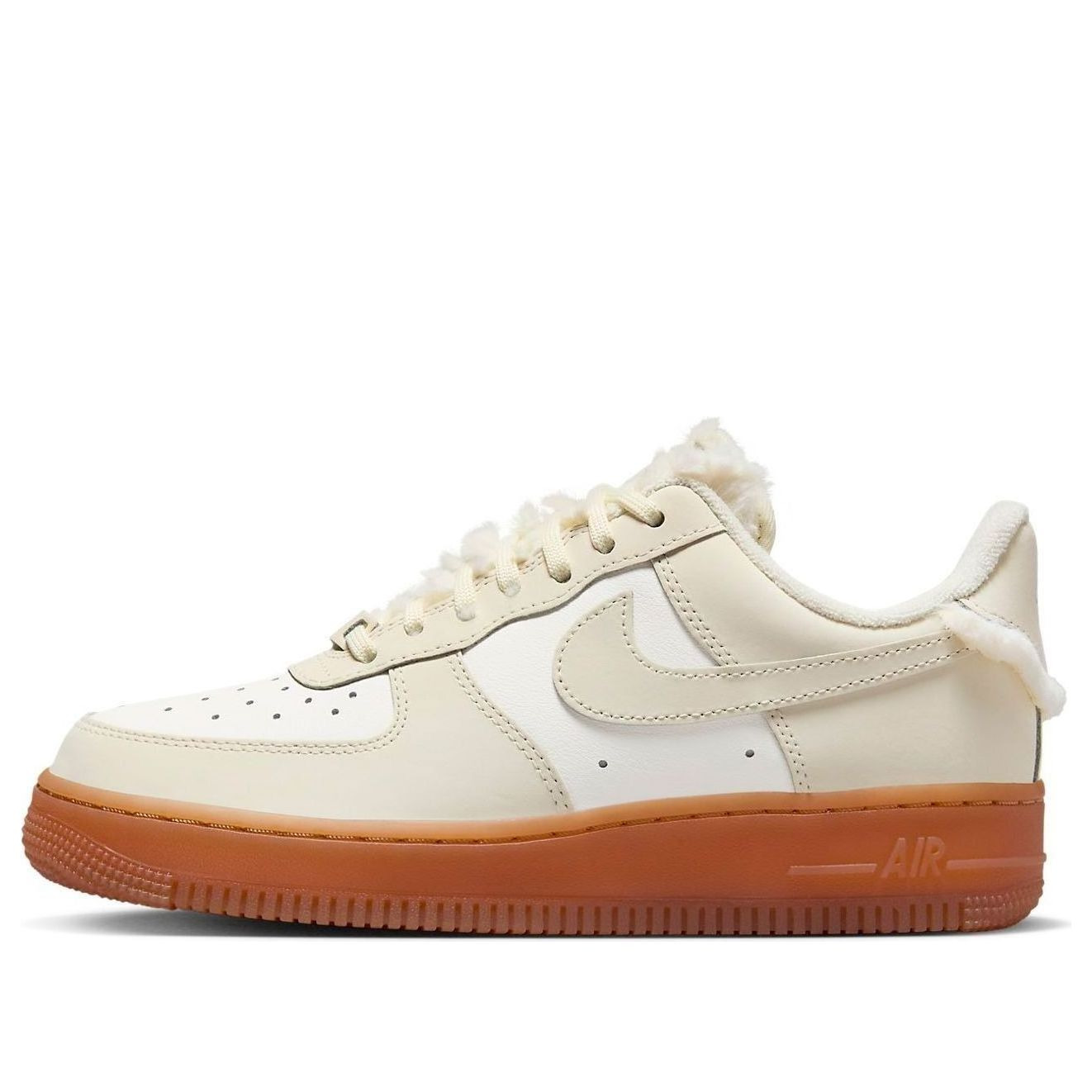 (WMNS) Nike Air Force 1 Low 'Sail Gum Faux Fur' FV3701-119 - 1