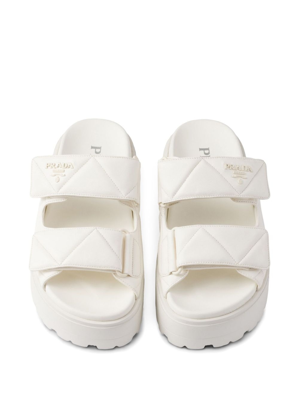 45mm padded leather sandals - 4