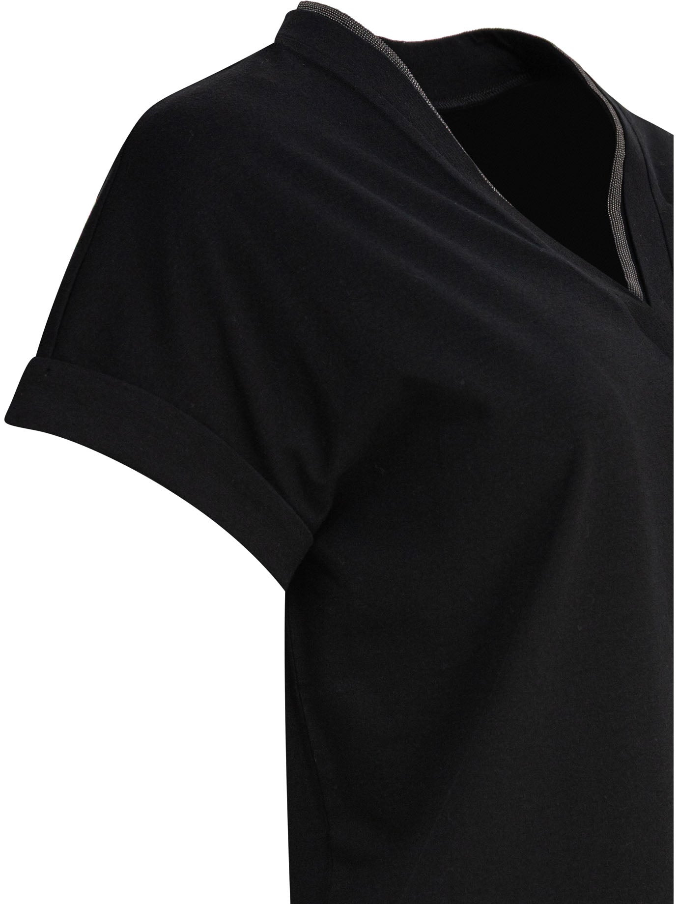 Brunello Cucinelli T-shirt With Shiny Contour - 4