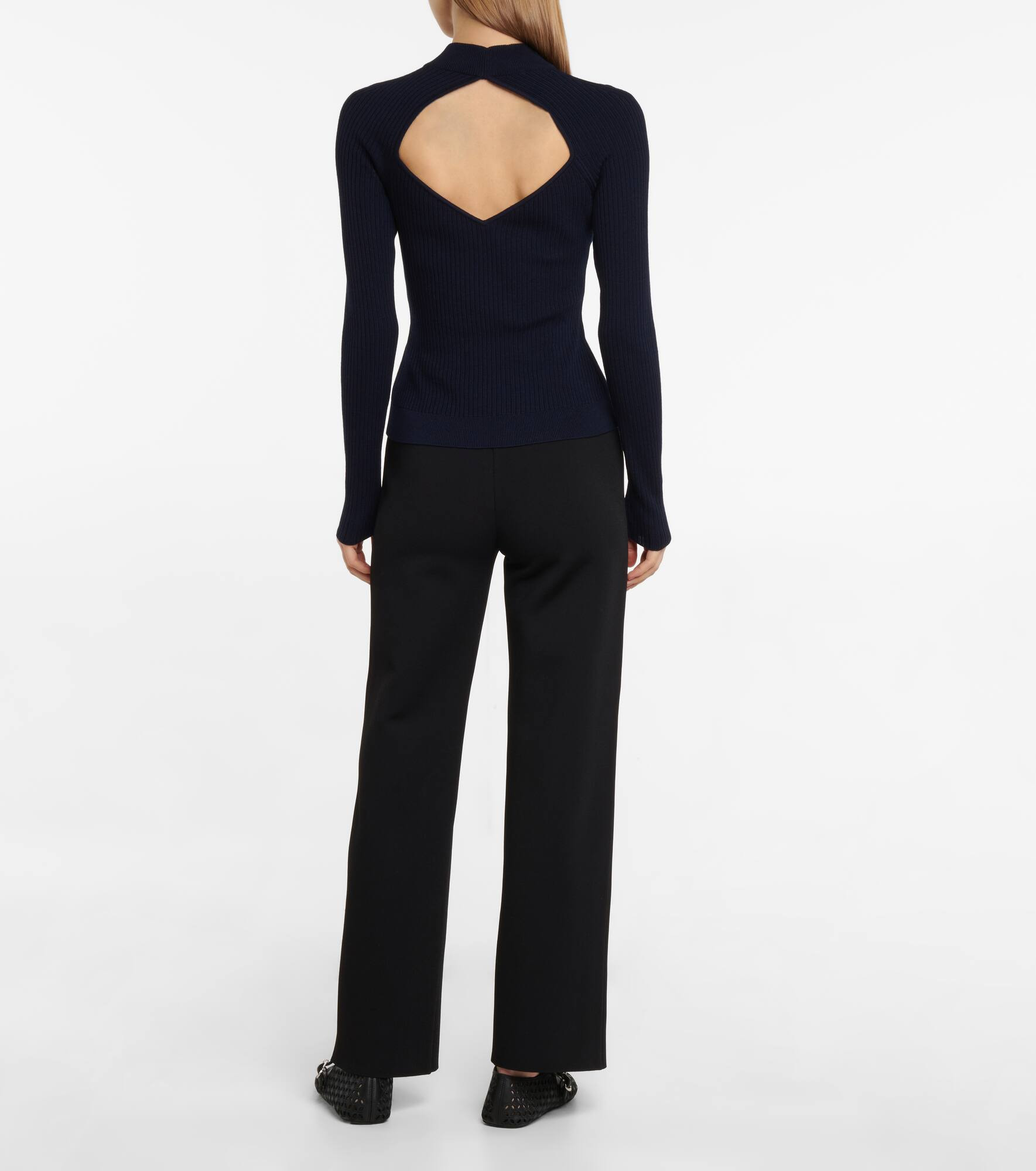 Ribbed-knit wool-blend top - 3