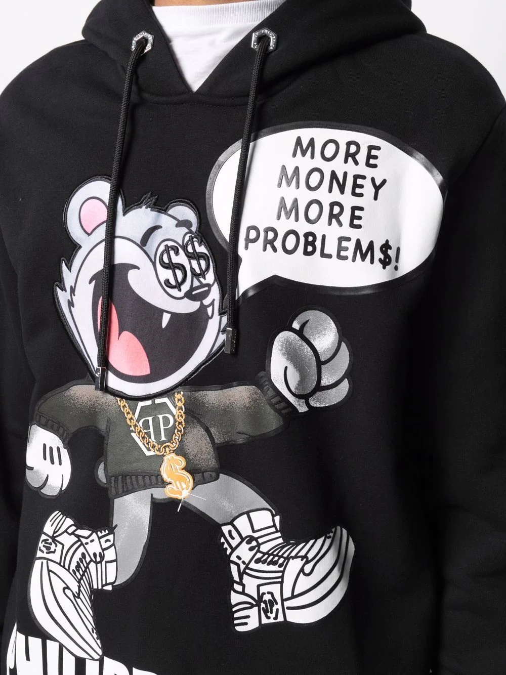 Flock Money graphic-print hoodie - 5