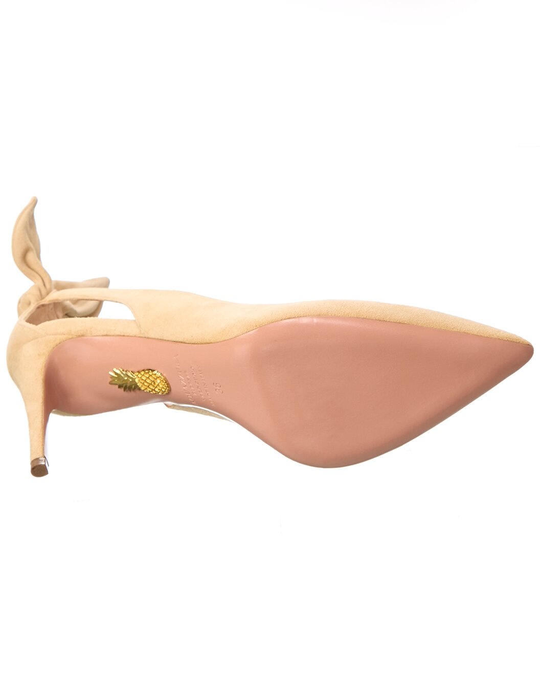 Aquazzura Bow Tie 85 Suede Pump - 4