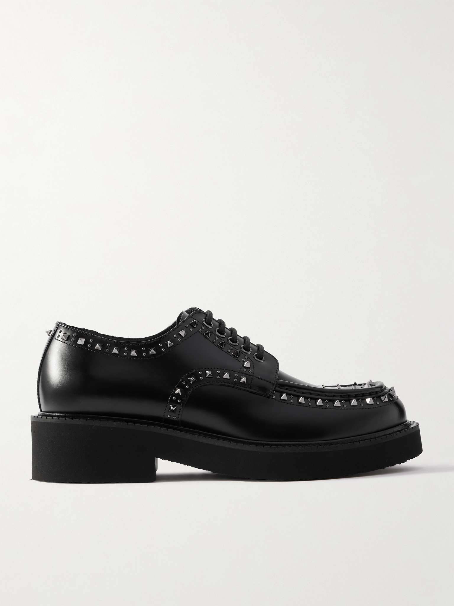 Studded Leather Derby Shoes - 1