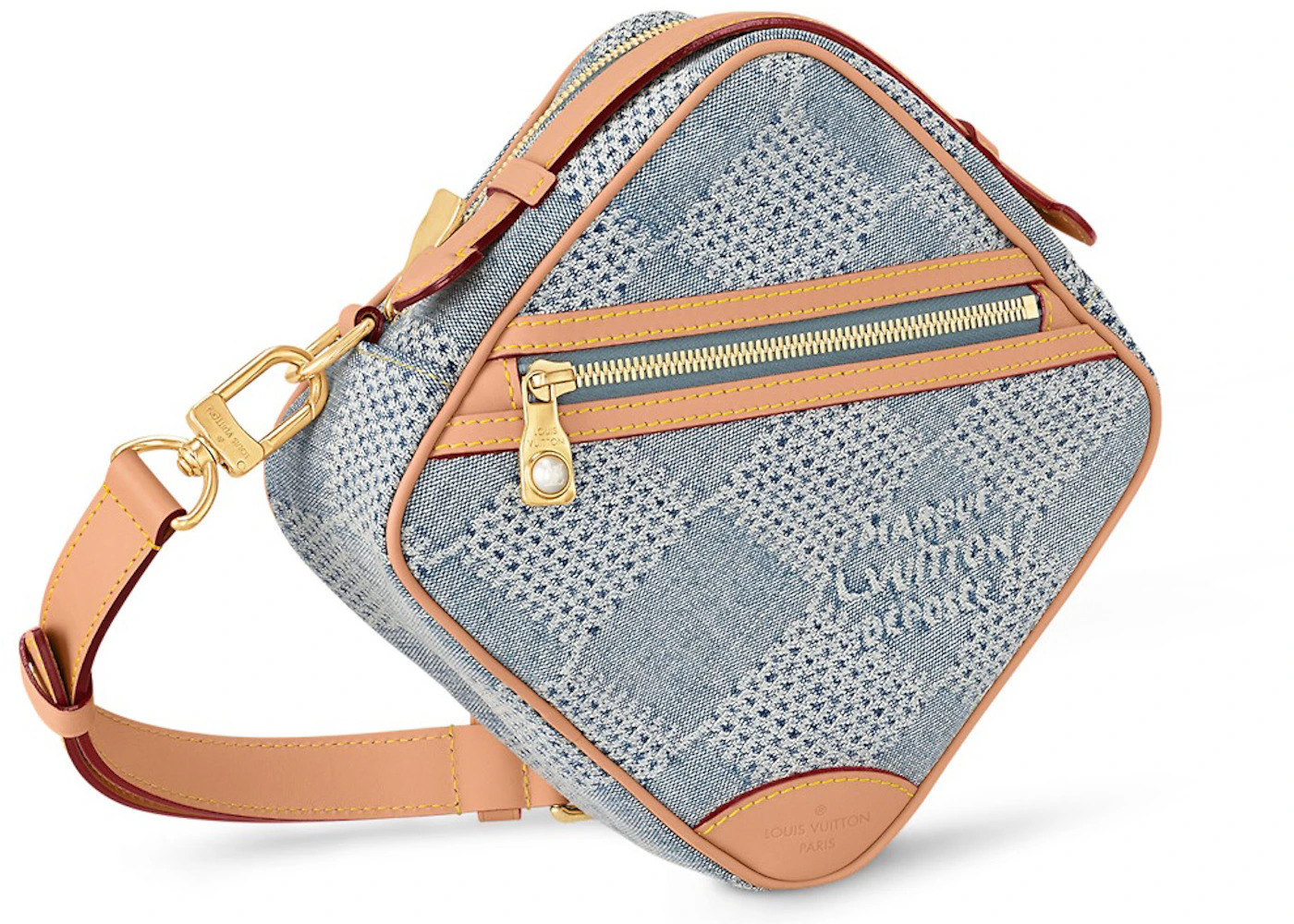 Louis Vuitton Chess Messenger Damier Denim 3D Blue Denim - 2