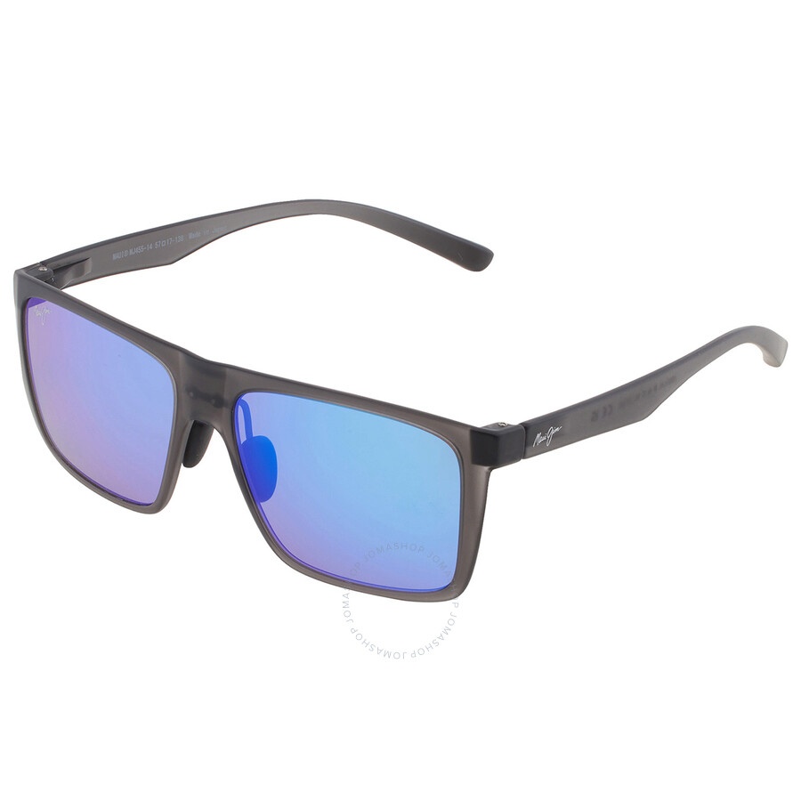 Maui Jim Honokalani Blue Hawaii Rectangular Men's Sunglasses B455-14 57 - 4
