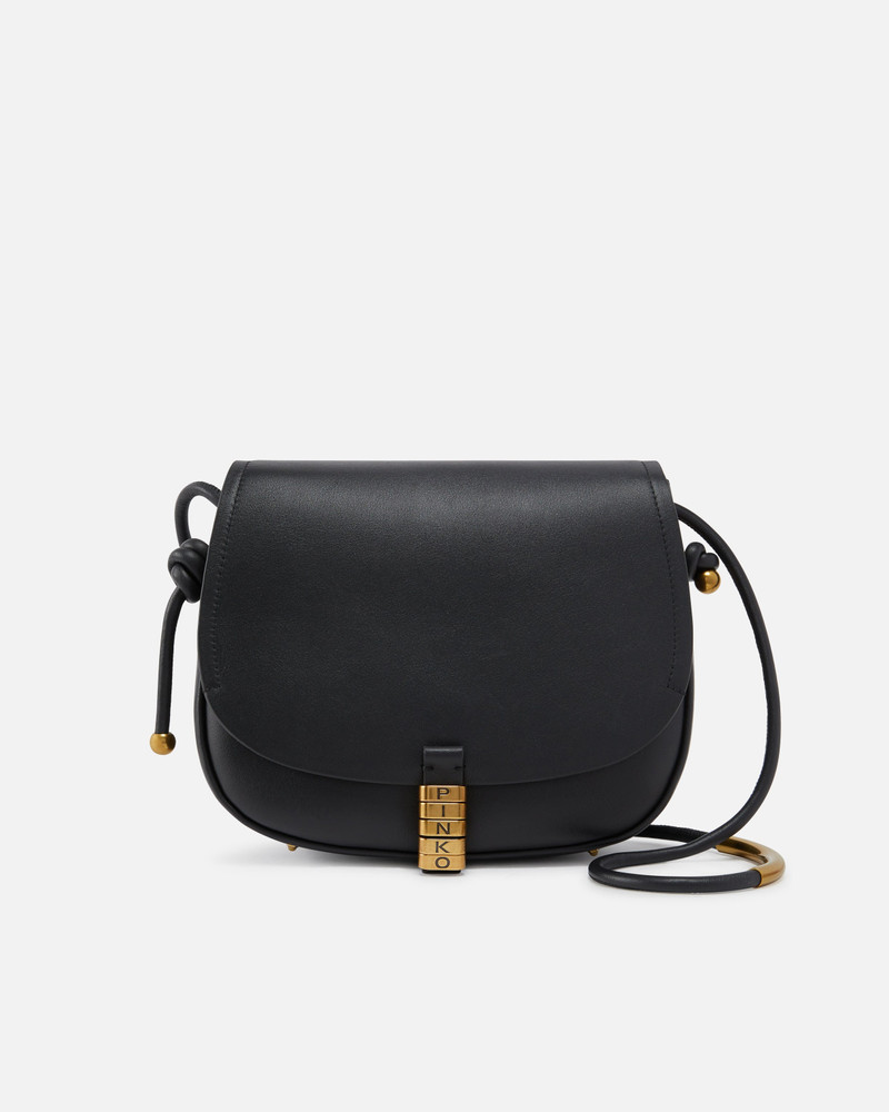 LARGE LEATHER CROSSBODY BAG WITH KNOTS 1