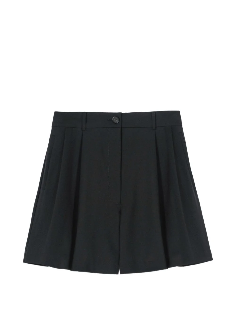 button-fastening tailored shorts - 1