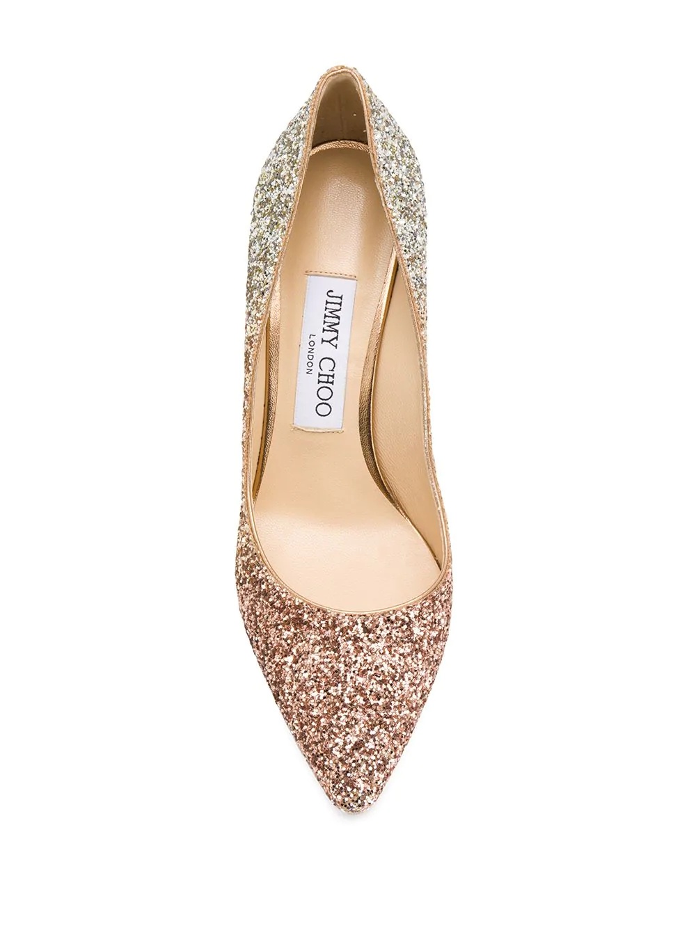 Romy 85mm glitter pumps - 4