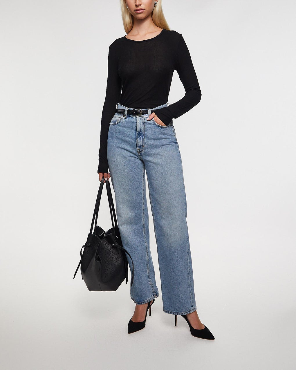 Top Lyocell Long Sleeve Black - 3