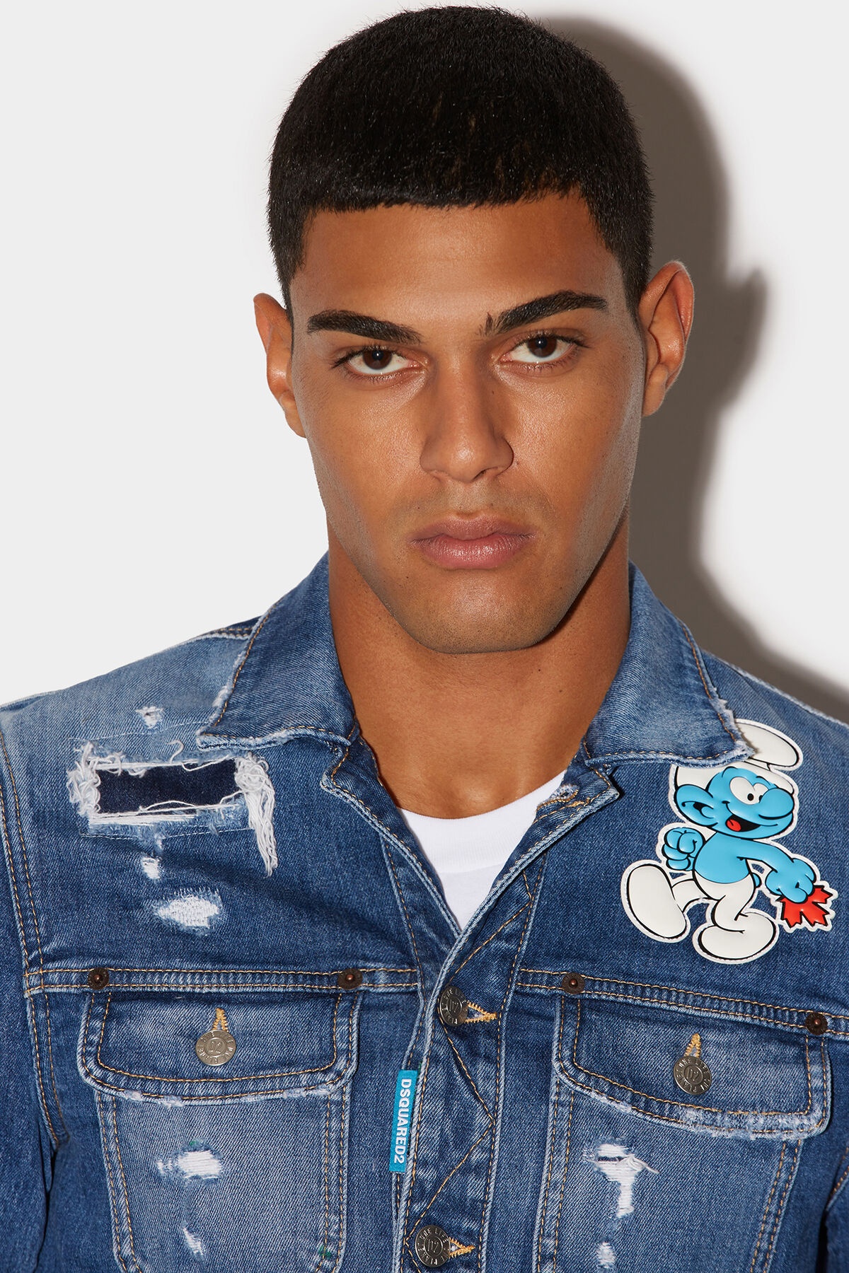 SMURFS BOXY JEANS JACKET - 4