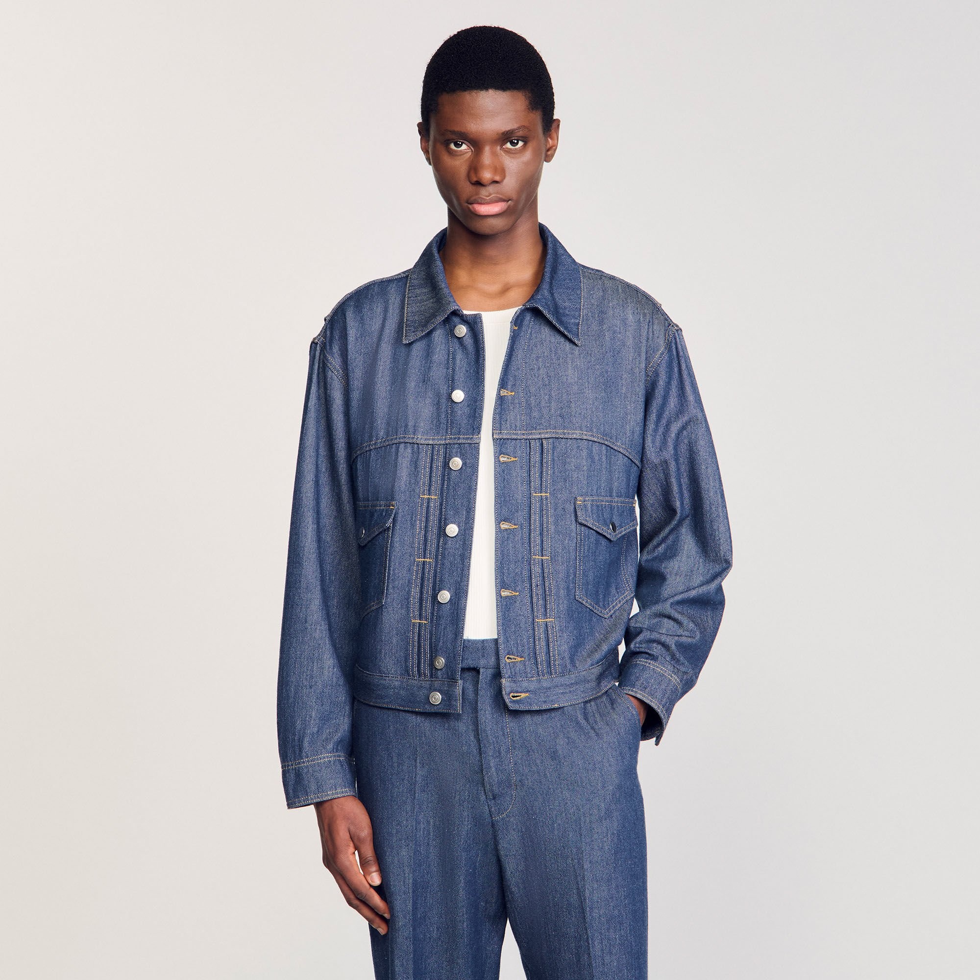 CHAMBRAY JACKET - 4