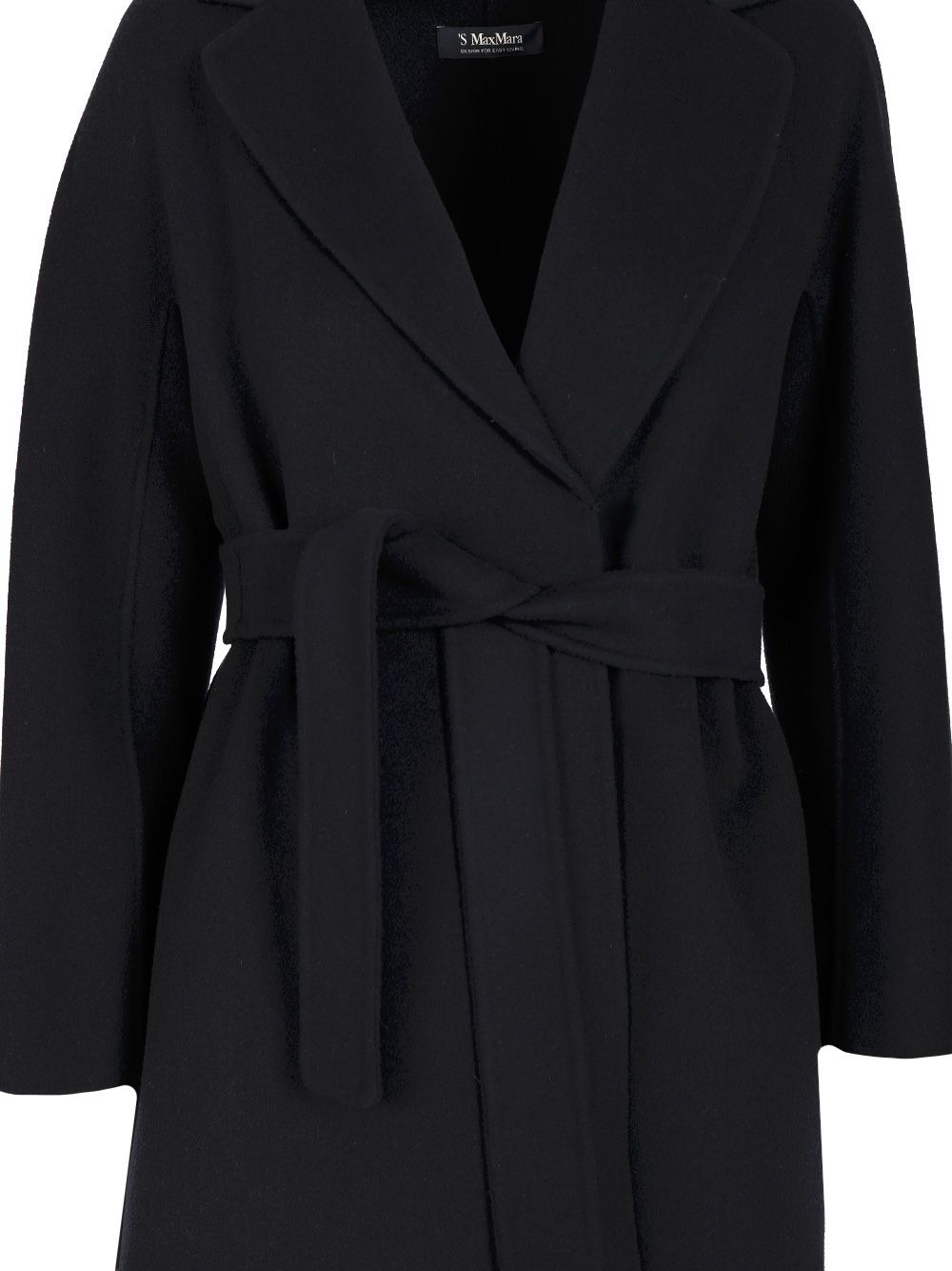 Wool Drap Midi Coat Coats Blue - 4