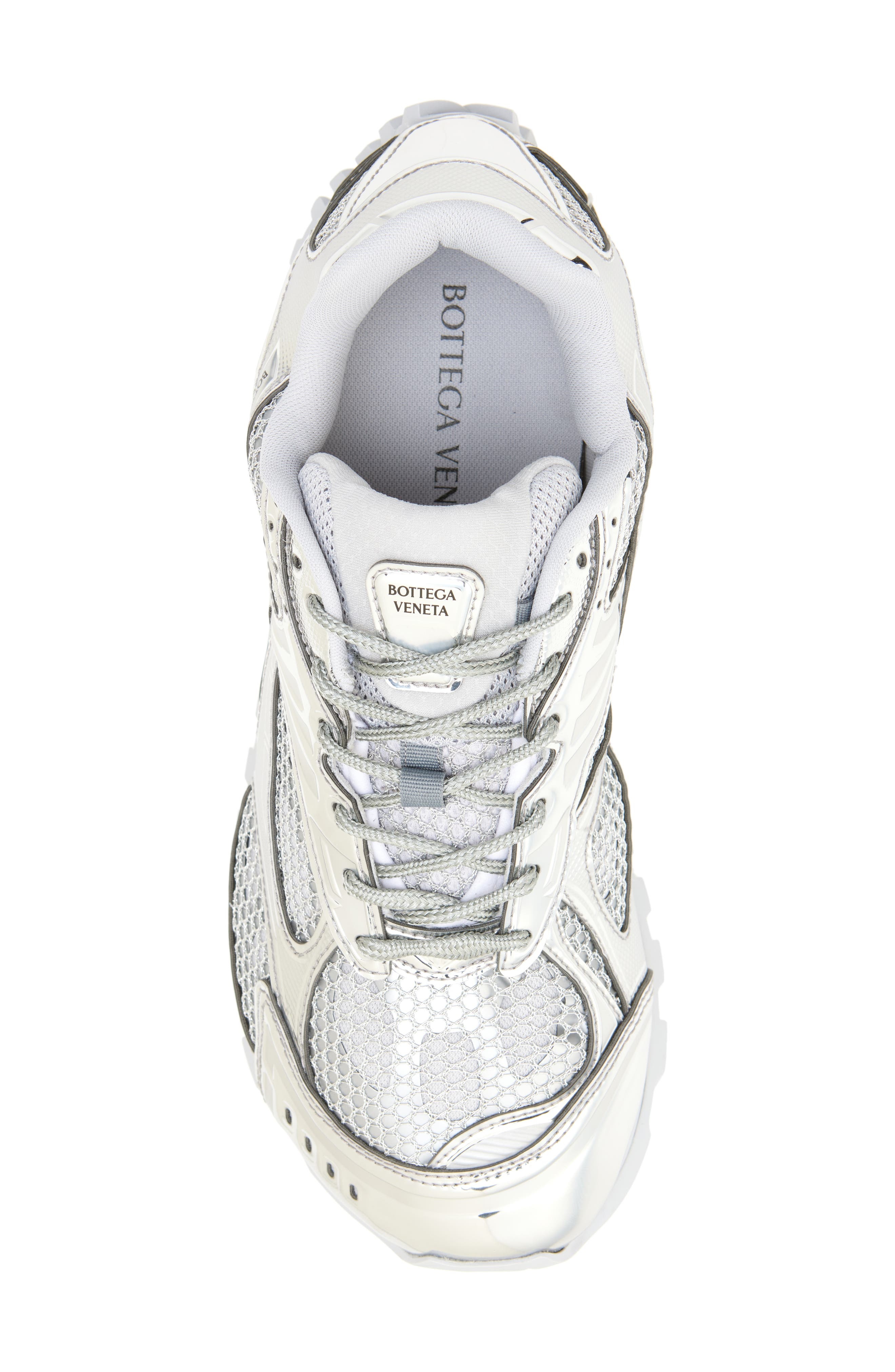 Bottega Veneta Orbit Sneaker in Silver at Nordstrom - 5