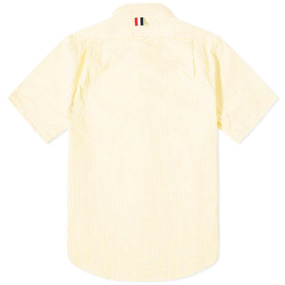 Thom Browne Button Down Seersucker Short Sleeve Shirt - 2