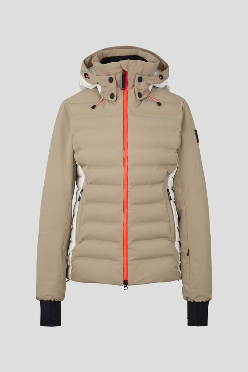 Janka Ski jacket in Caramel/White 1