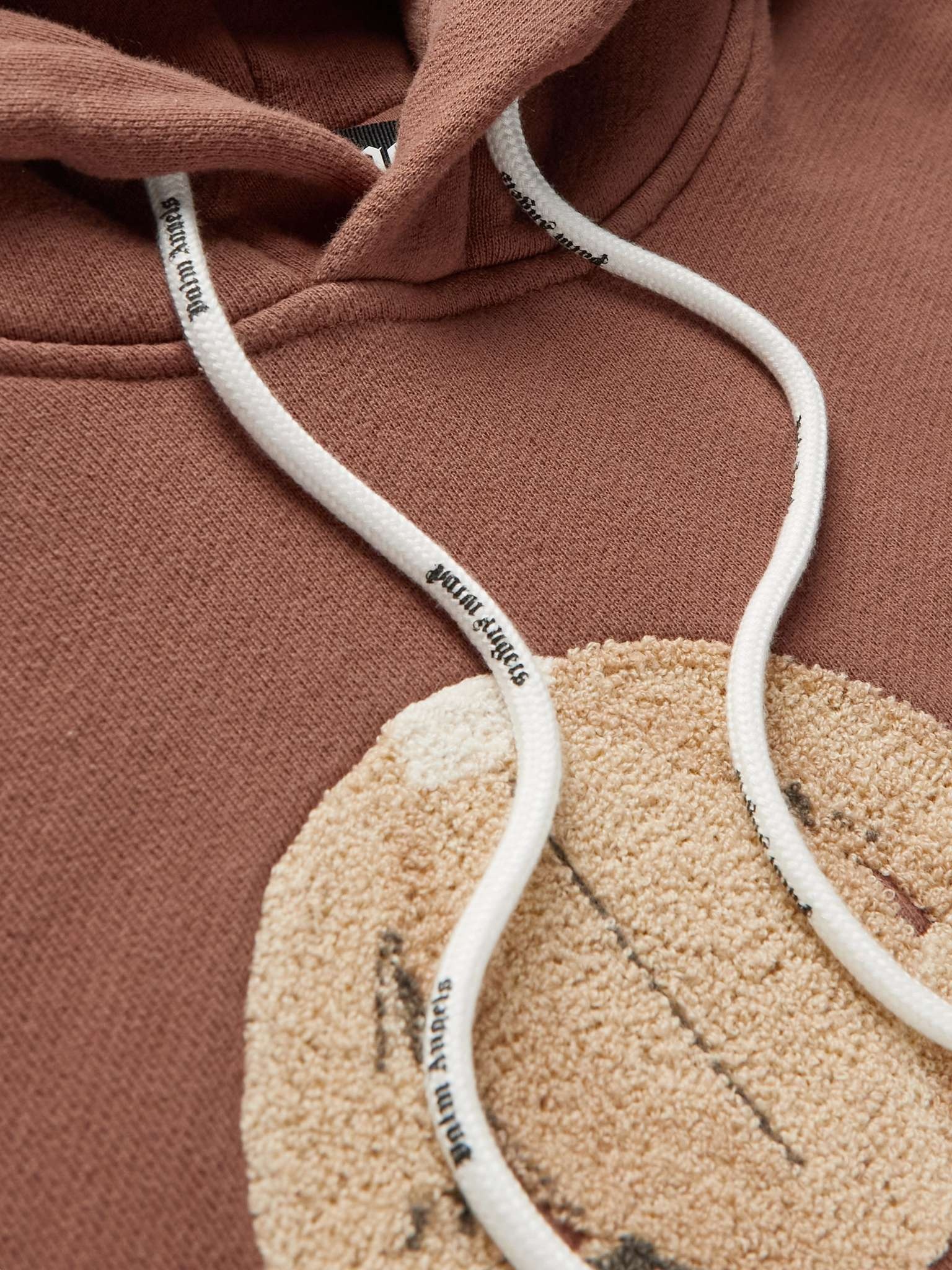 Logo-Print Appliquéd Cotton-Jersey Hoodie - 5