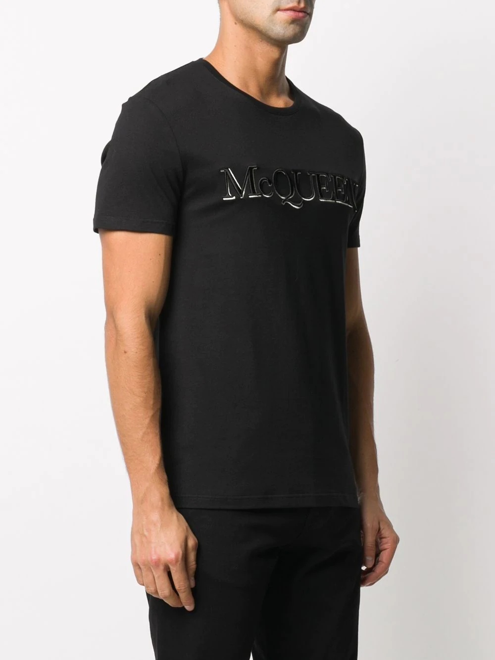 logo embroidered short-sleeve T-shirt - 3