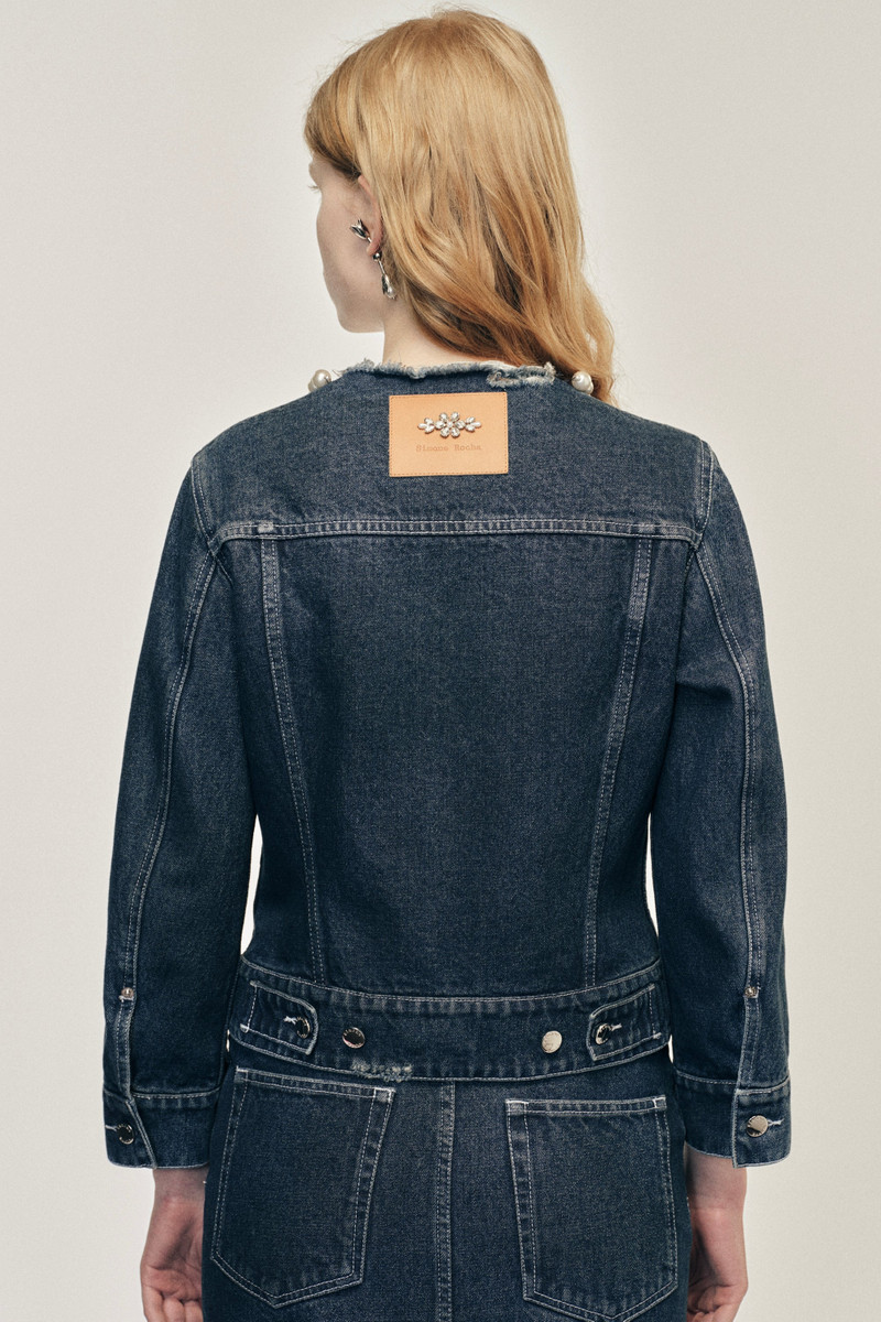 Turbo Embellished Fitted Waist Tail Jacket 3