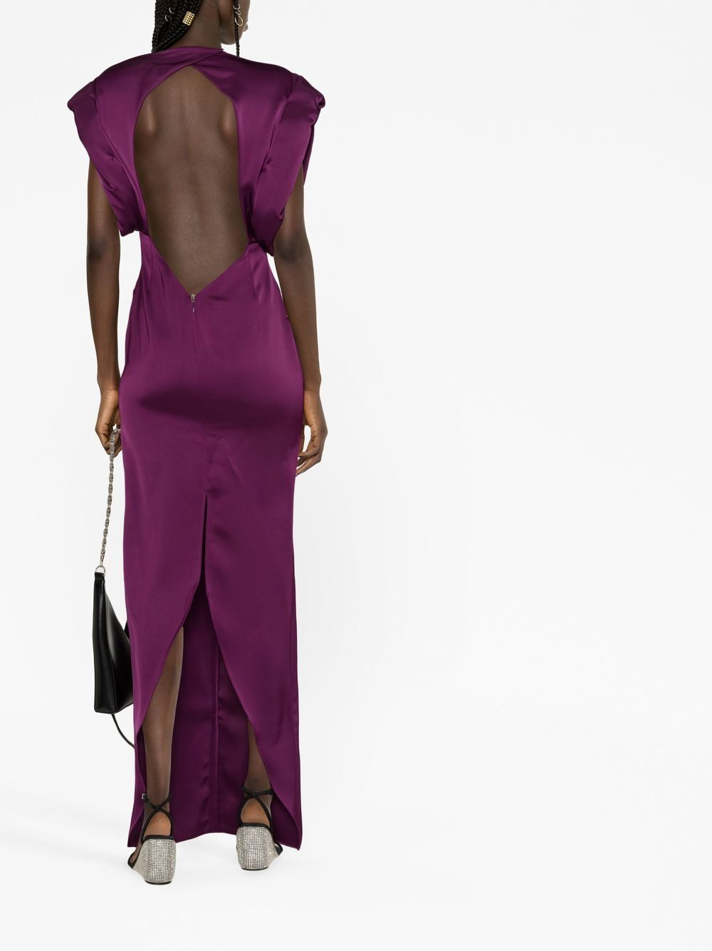 Kara V-neck dress - 4