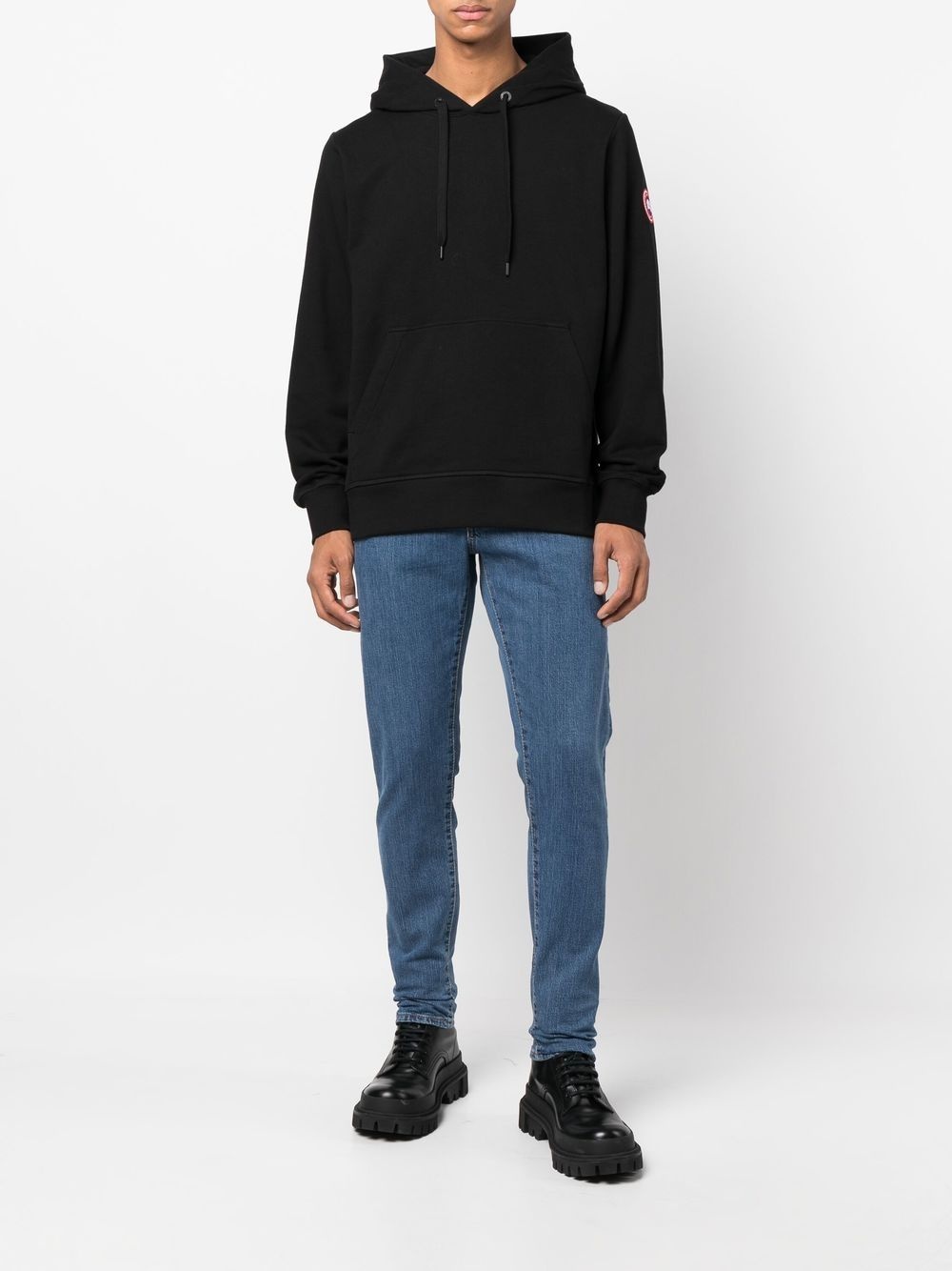 Huron logo-patch hoodie - 2