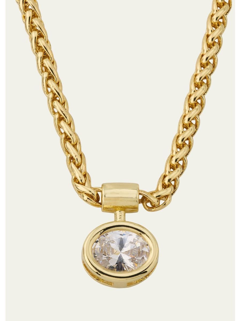 Bezel Solitaire Olympia Necklace 1