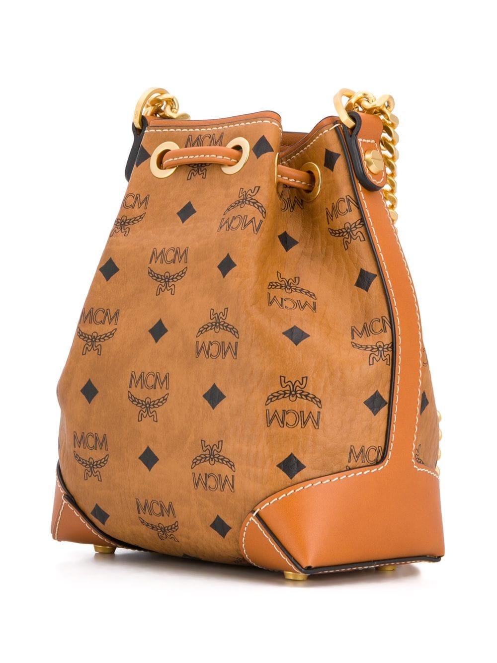 monogram print bucket bag - 3