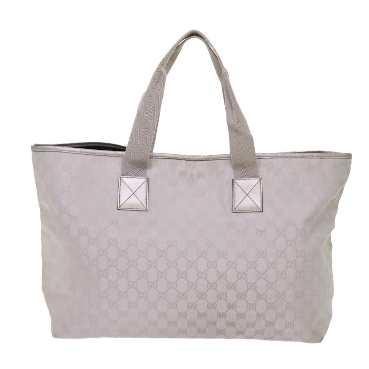 GUCCI GG Canvas Tote Bag Outlet Silver - 3