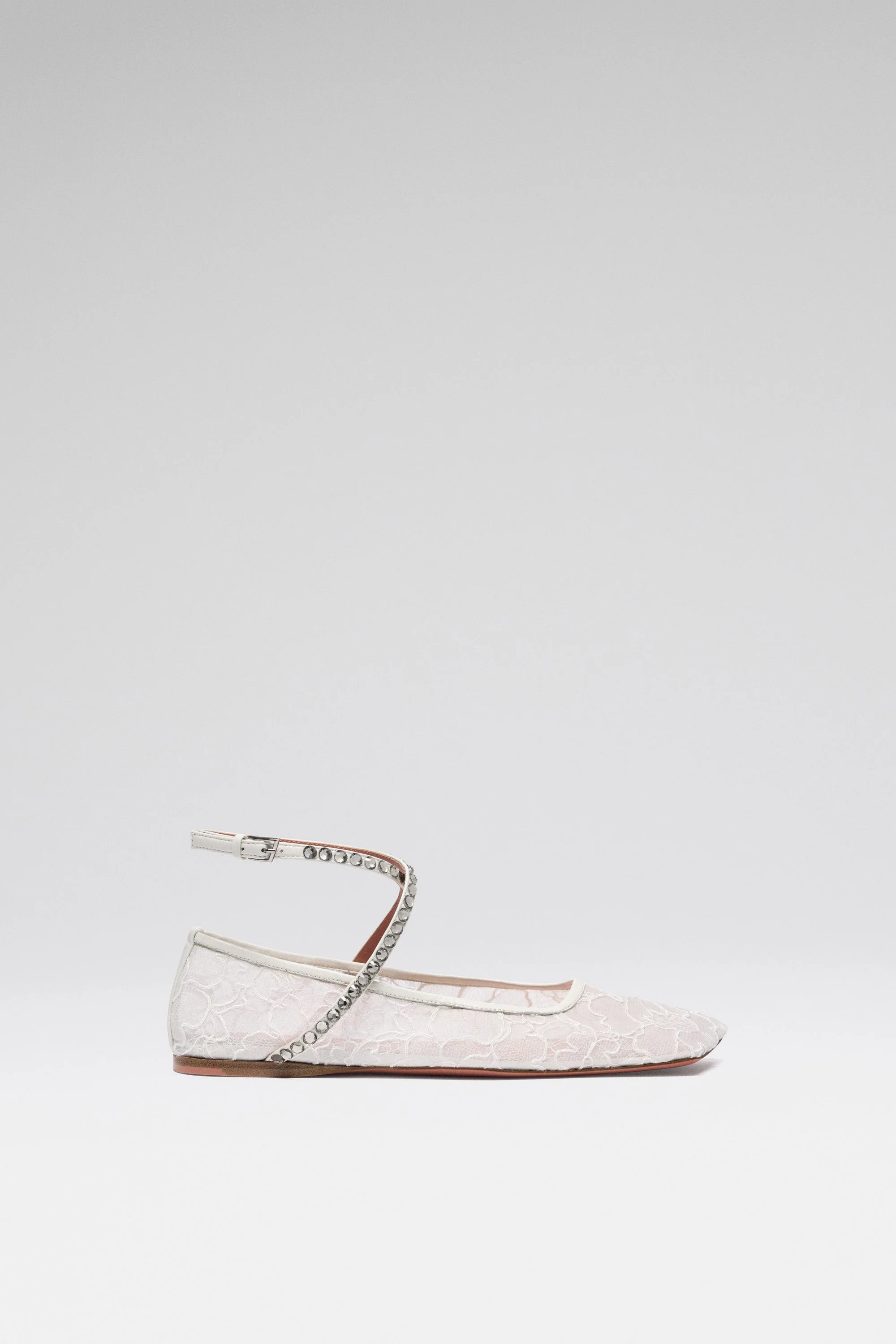 ANE LACE FLAT IVORY LACE AND BLACK DIAMOND CRYSTALS - 1