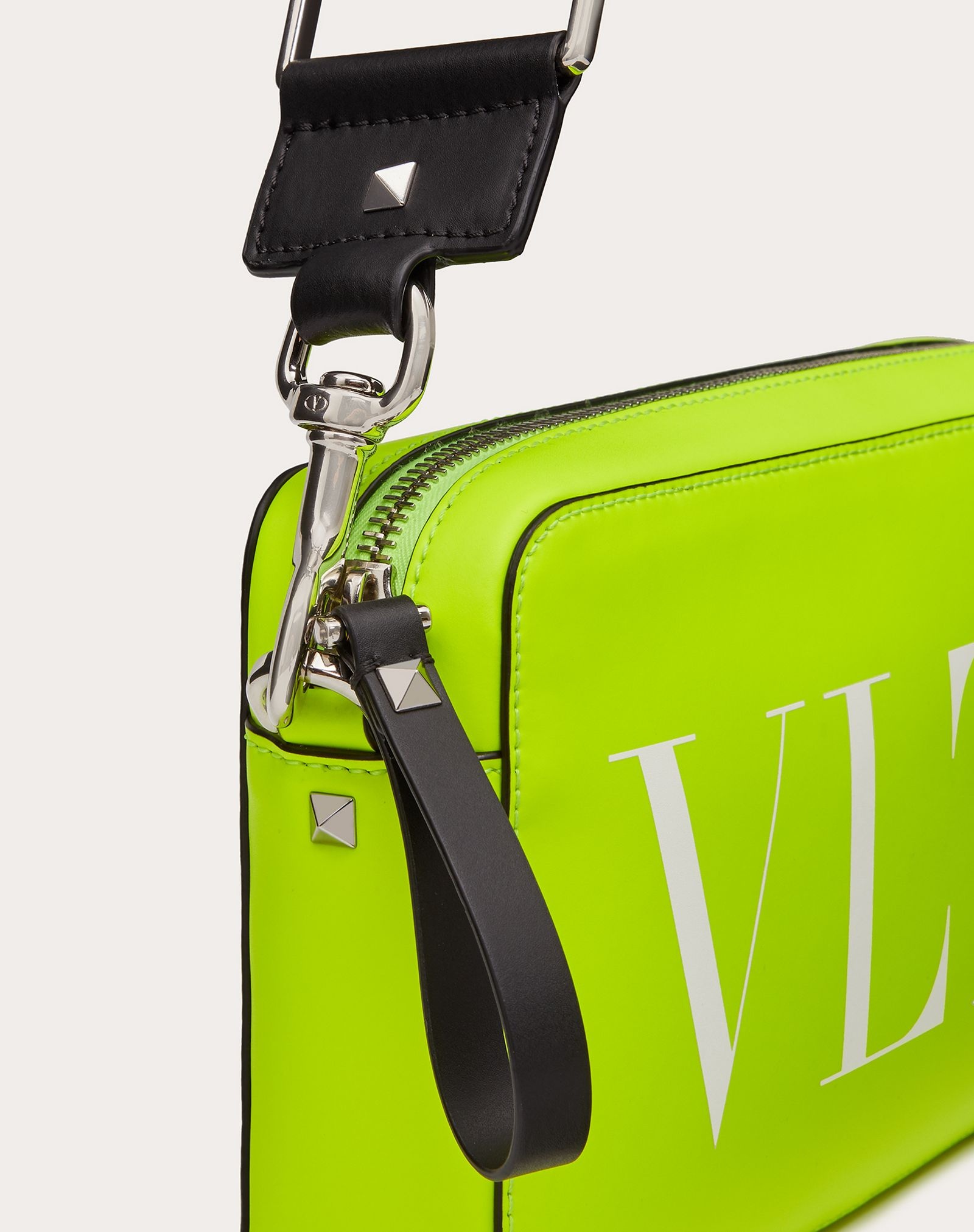 VLTN Fluorescent Leather Crossbody Bag - 5