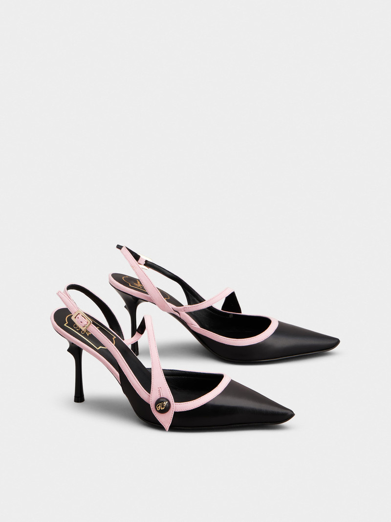 Rose Vivier Slingback Pumps in leather 5