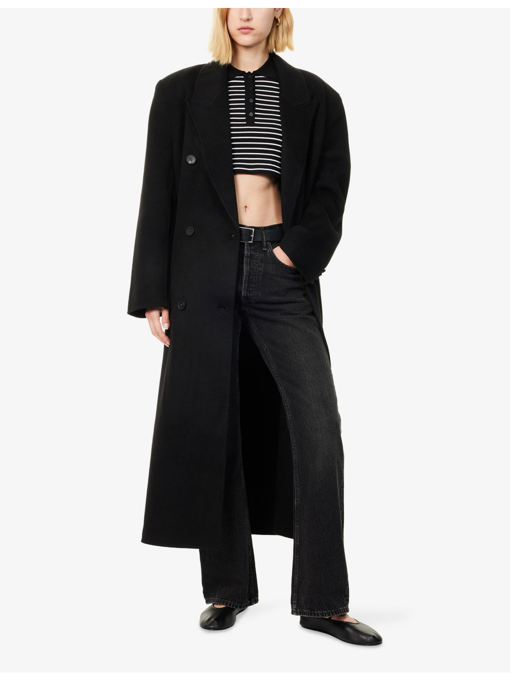 Gaia Double-Breasted Wool-Blend Coat - 2