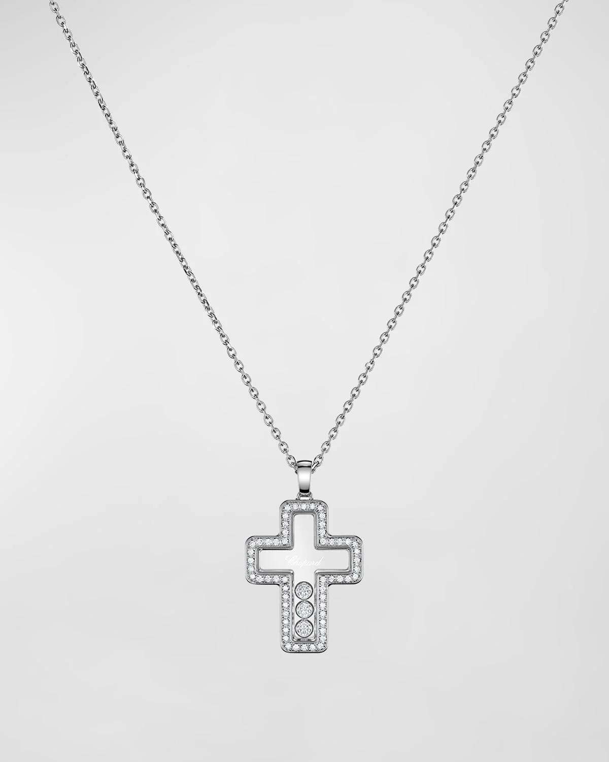 Happy Diamonds Cross Pendant Necklace - 1