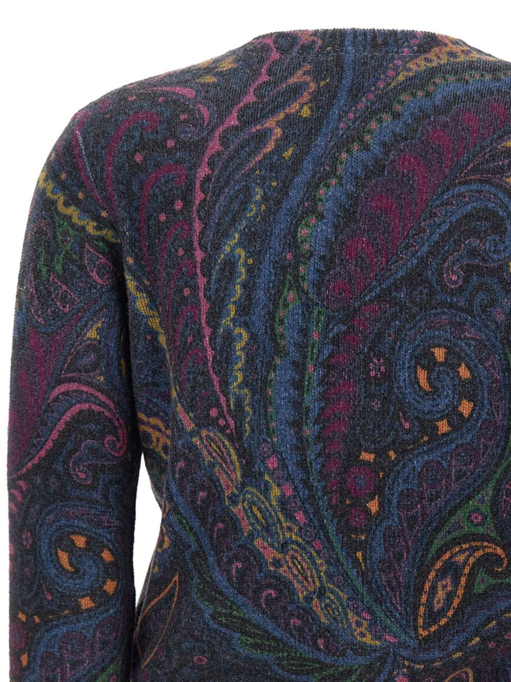 paisley-print buttoned cardigan - 4
