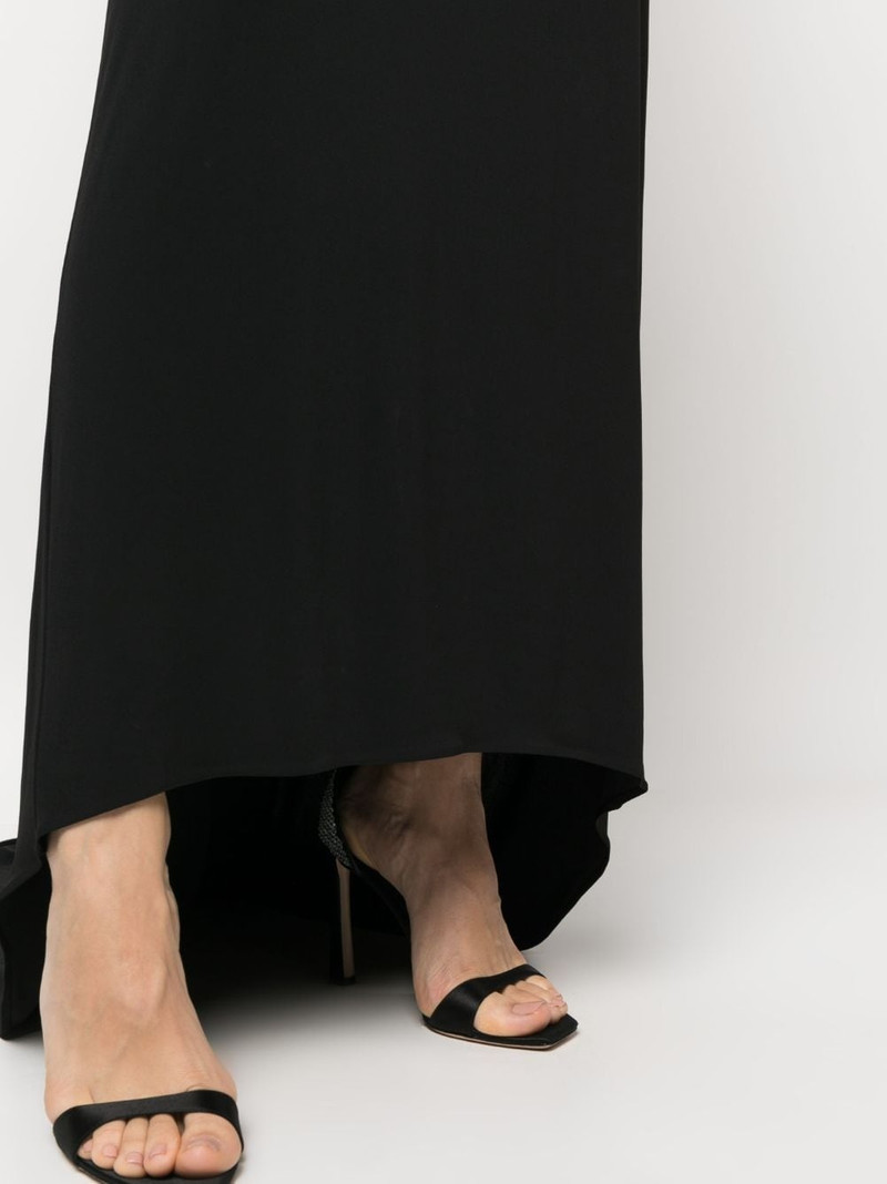 floor-length asymmetric draped skirt 5