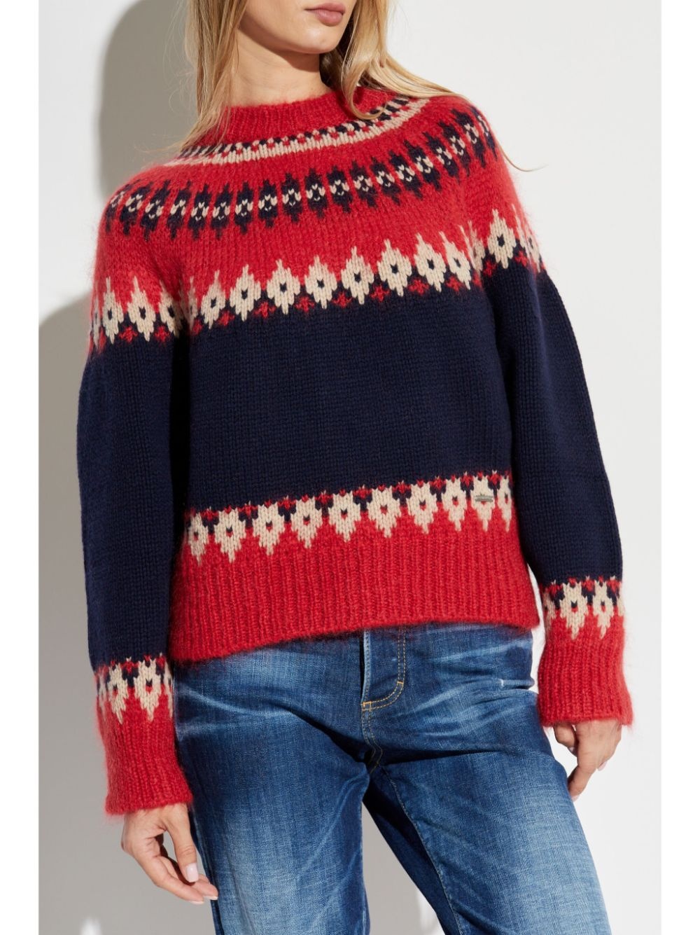 geometric-pattern sweater - 3