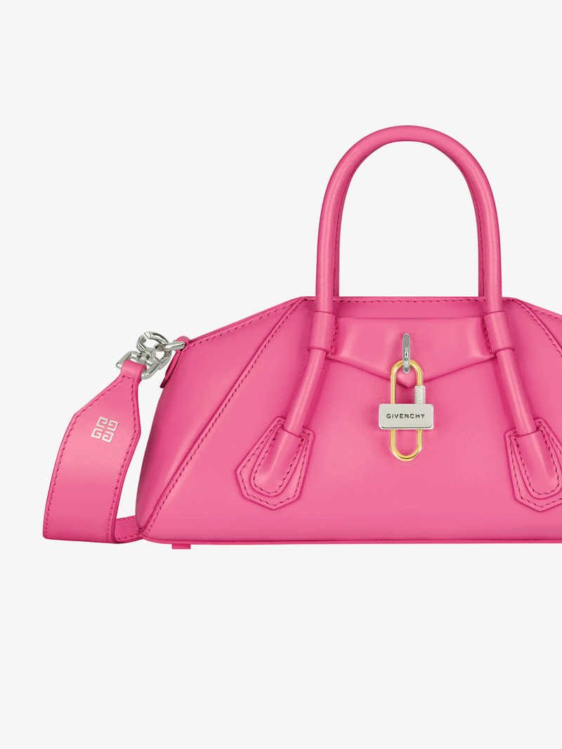 MINI ANTIGONA STRETCH BAG IN BOX LEATHER 8