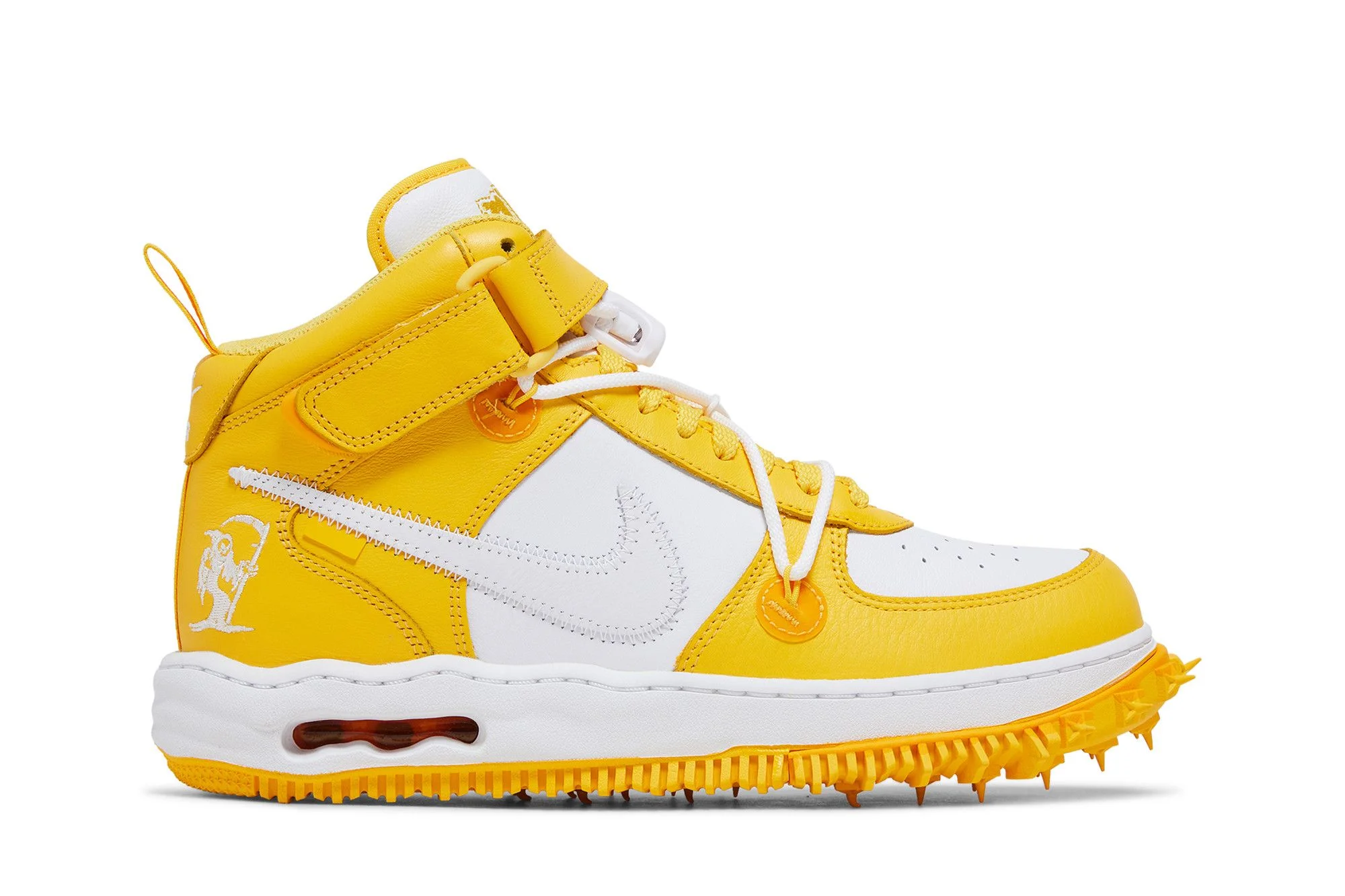 Off-White x Air Force 1 Mid SP Leather 'Varsity Maize' - 1