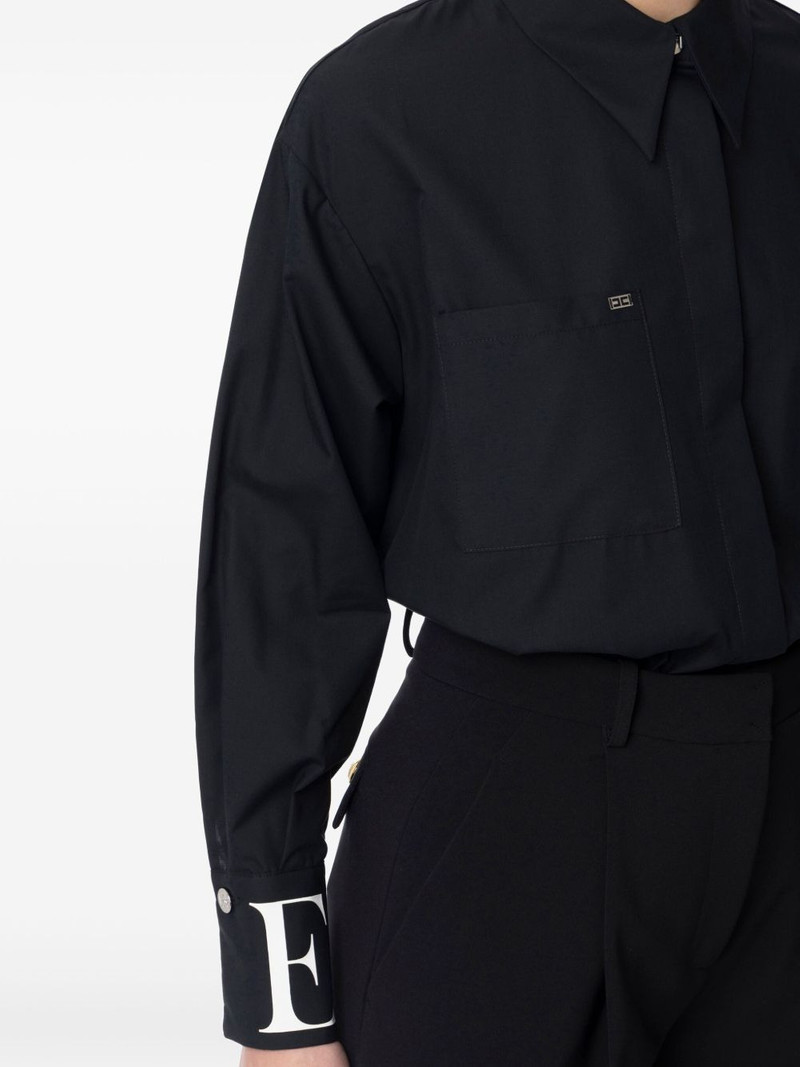 logo-embroidered shirt 4