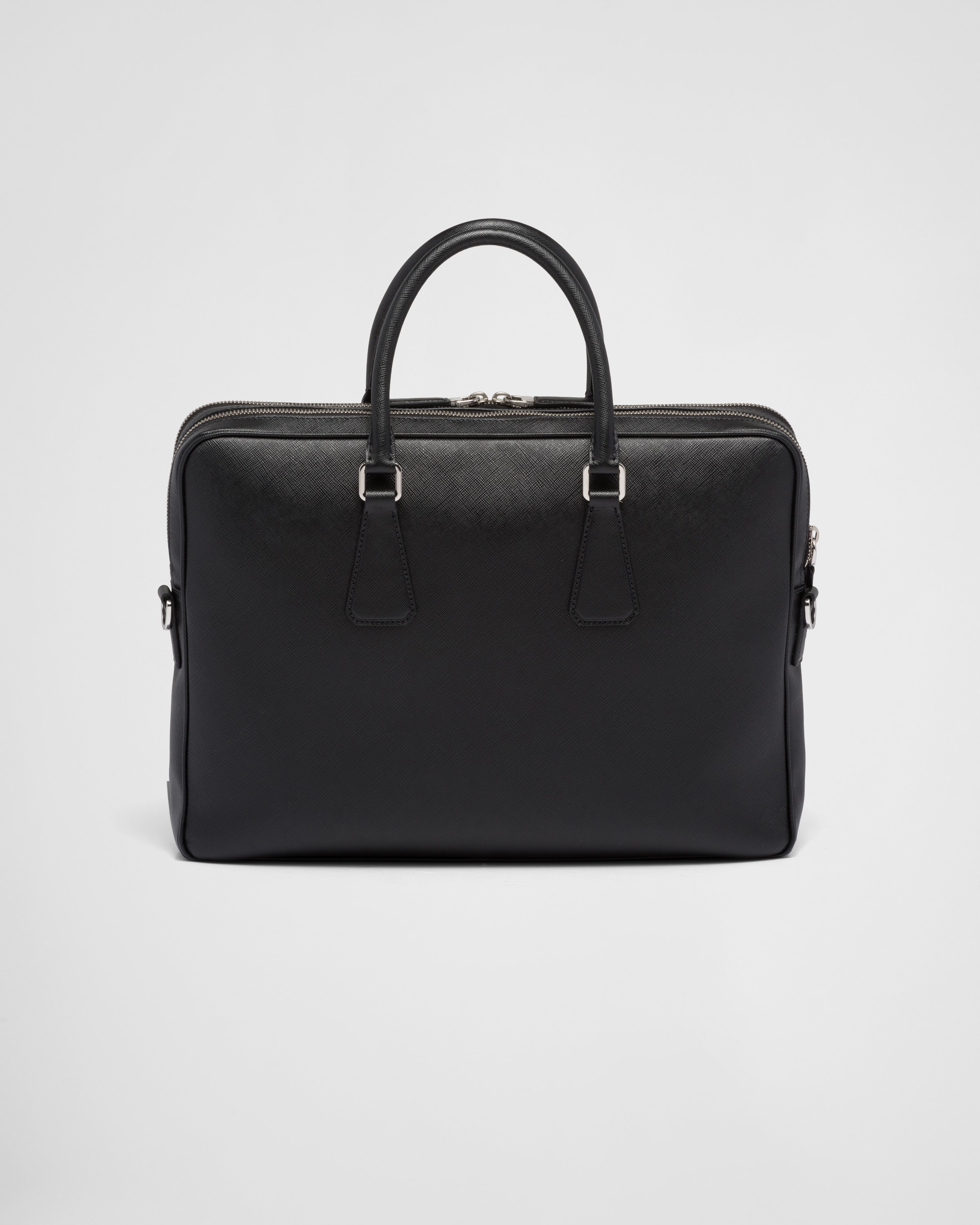 Saffiano leather briefcase - 4