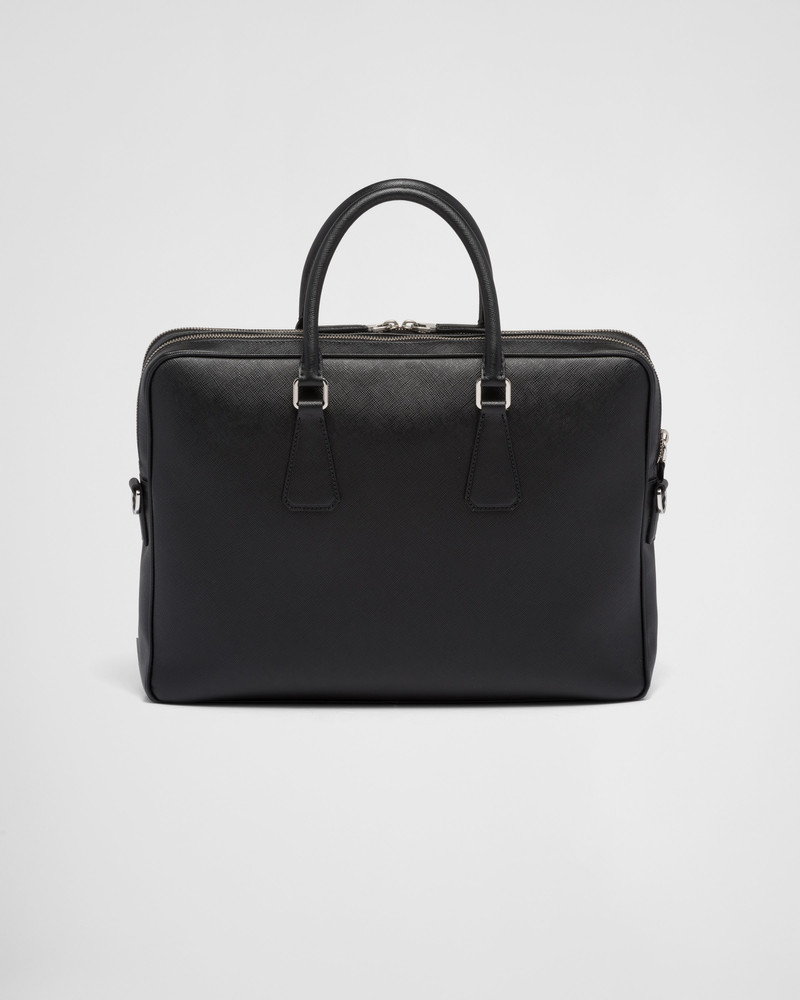 Saffiano leather briefcase 4