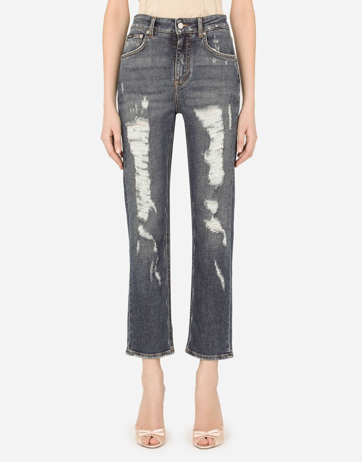 Boyfriend jeans with rips - 1