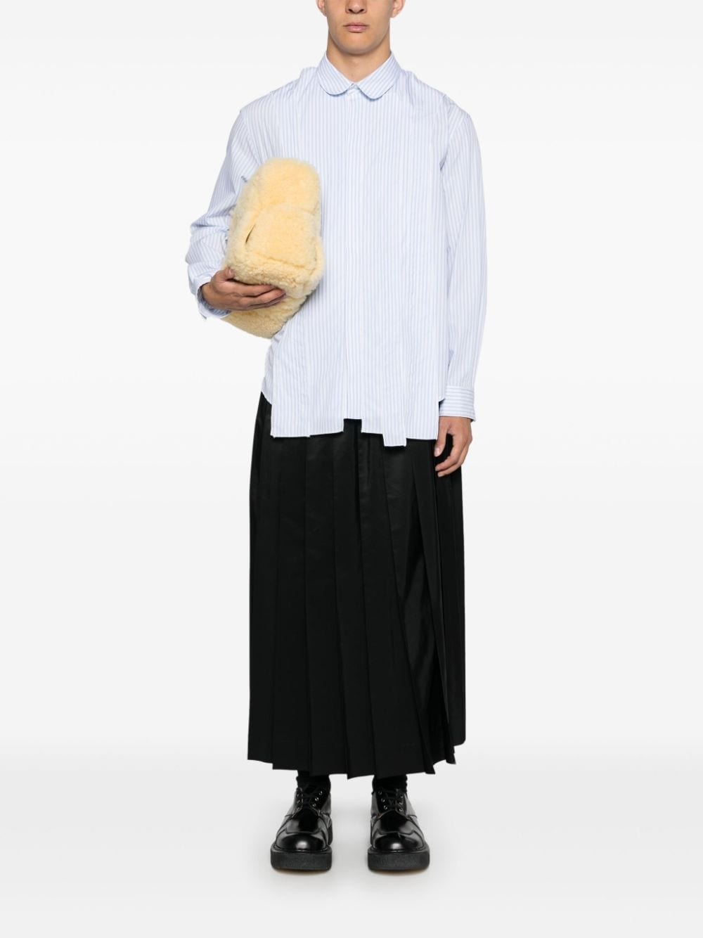 pleated elasticated waist skirt - 2