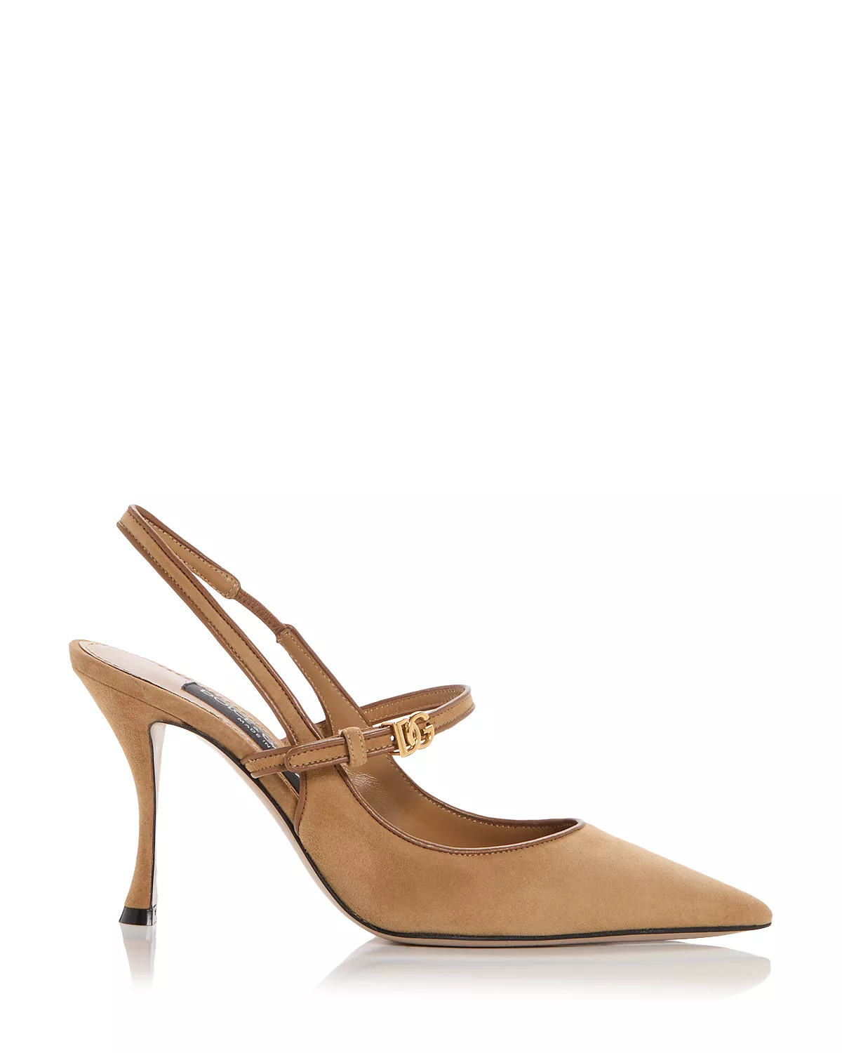 Women's Suede & Leather Slingbacks - 2