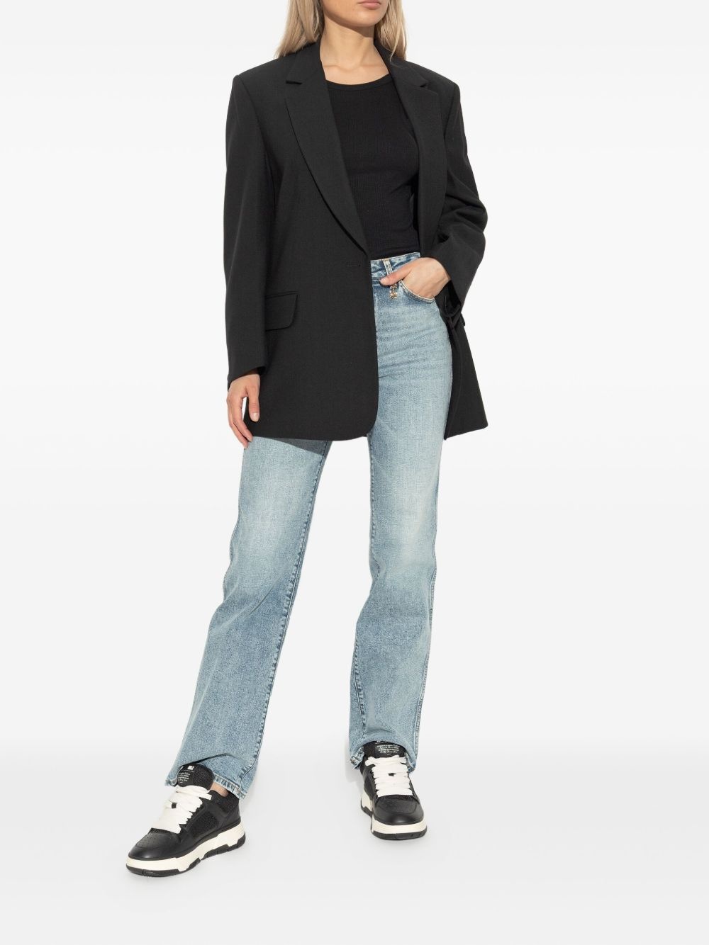 MA-1 mesh-panelled lace-up sneakers - 6