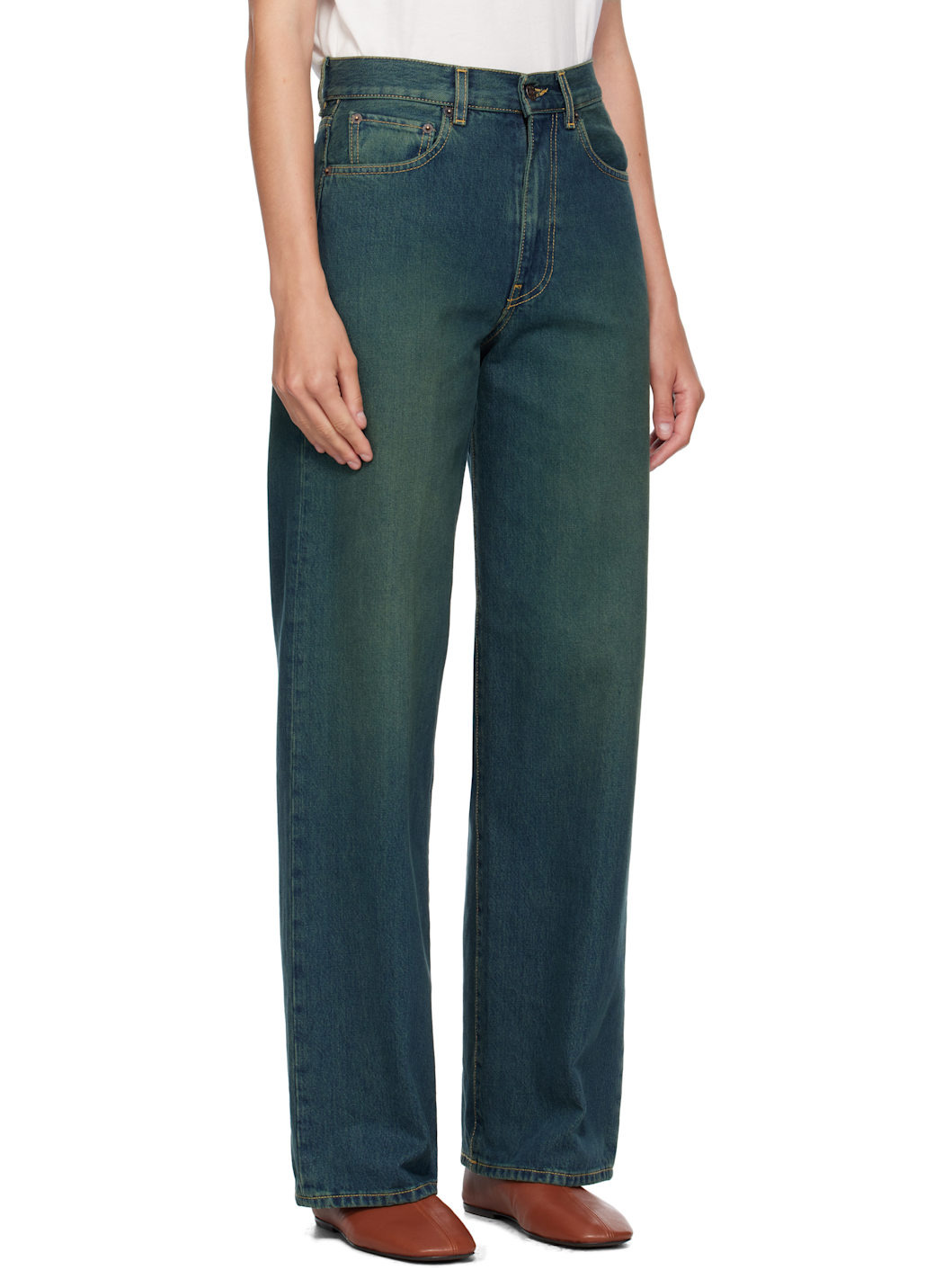 Blue Wide Jeans - 2