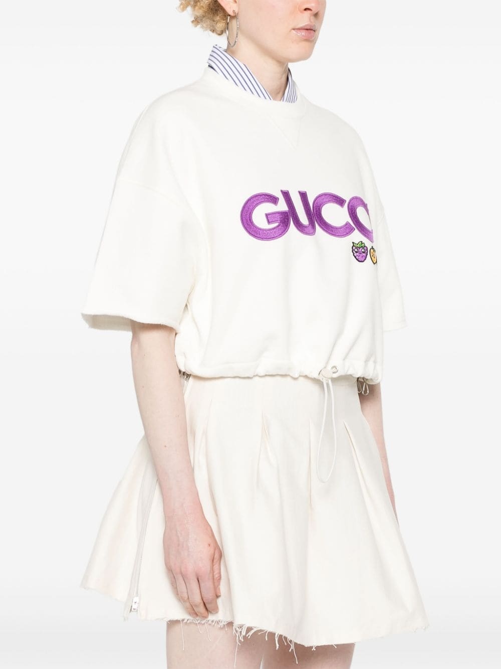 embroidered-logo jersey T-shirt - 3